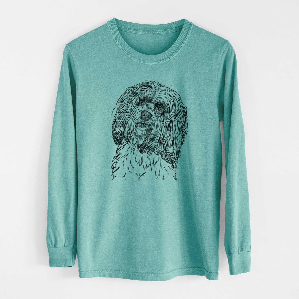 Bare Shenpa the Tibetan Terrier - Heavyweight 100% Cotton Long Sleeve