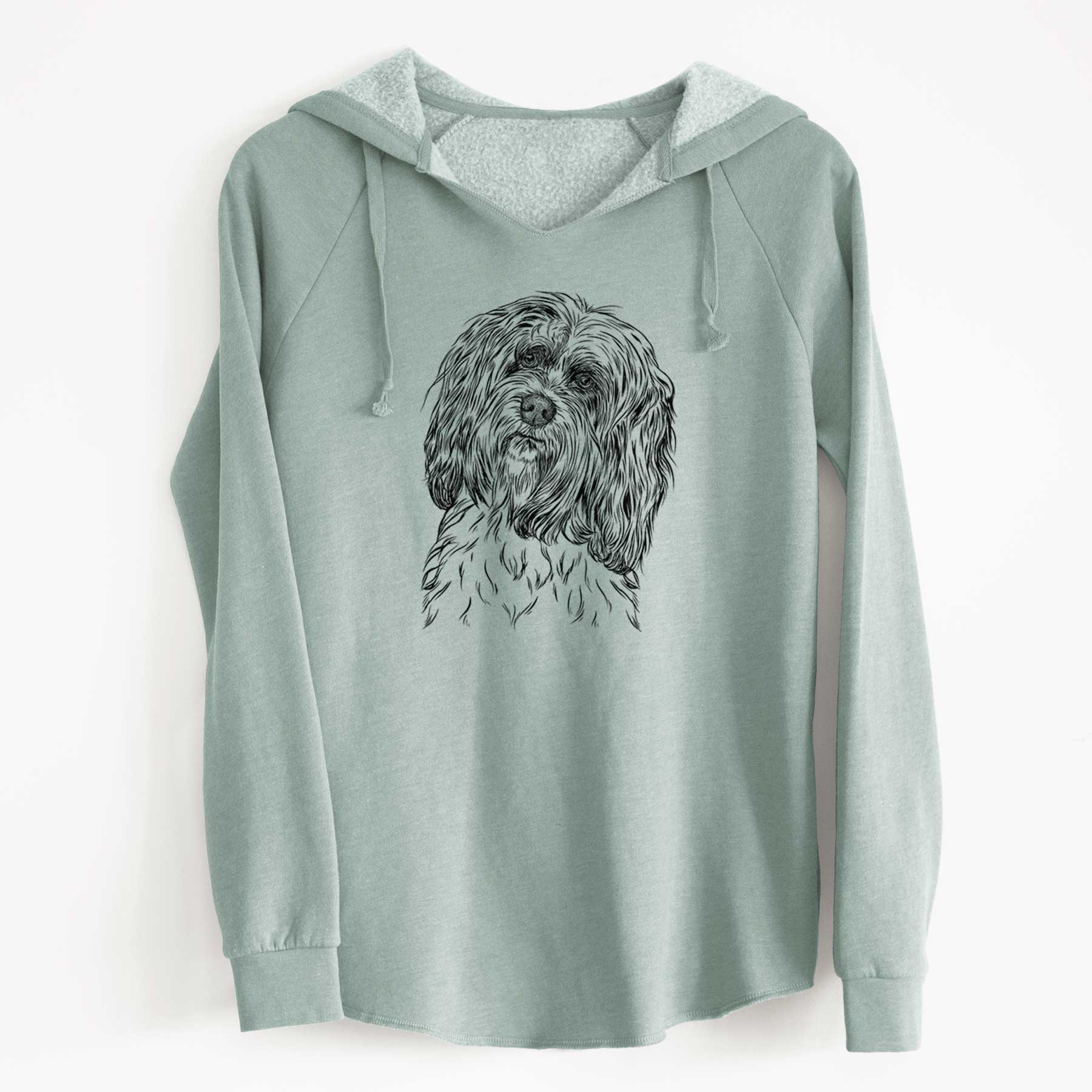 Bare Shenpa the Tibetan Terrier - Cali Wave Hooded Sweatshirt