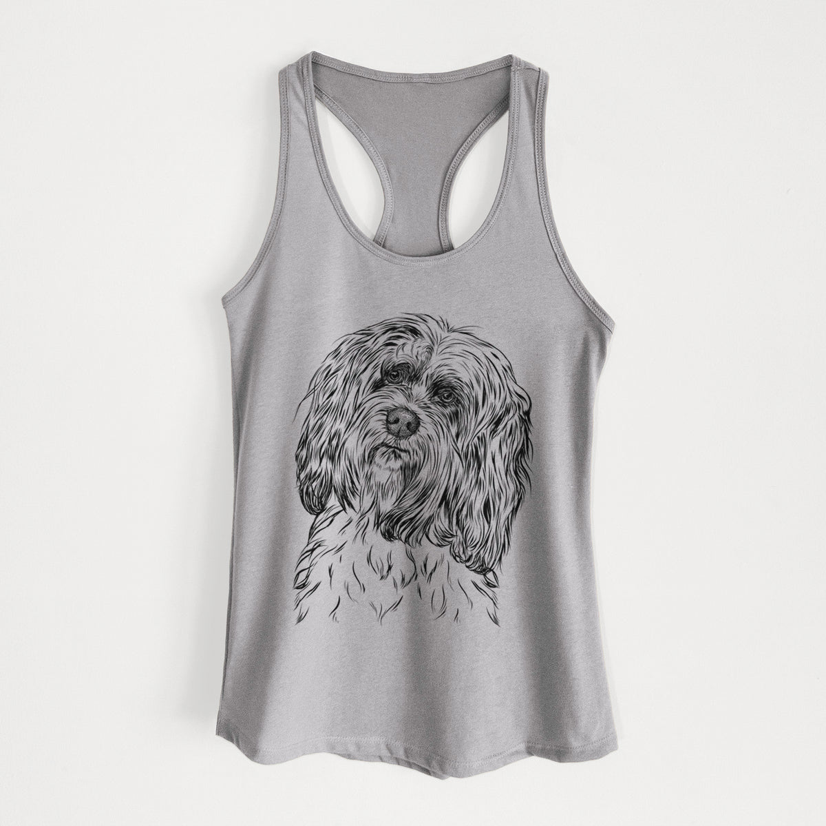 Shenpa the Tibetan Terrier - Women&#39;s Racerback Tanktop