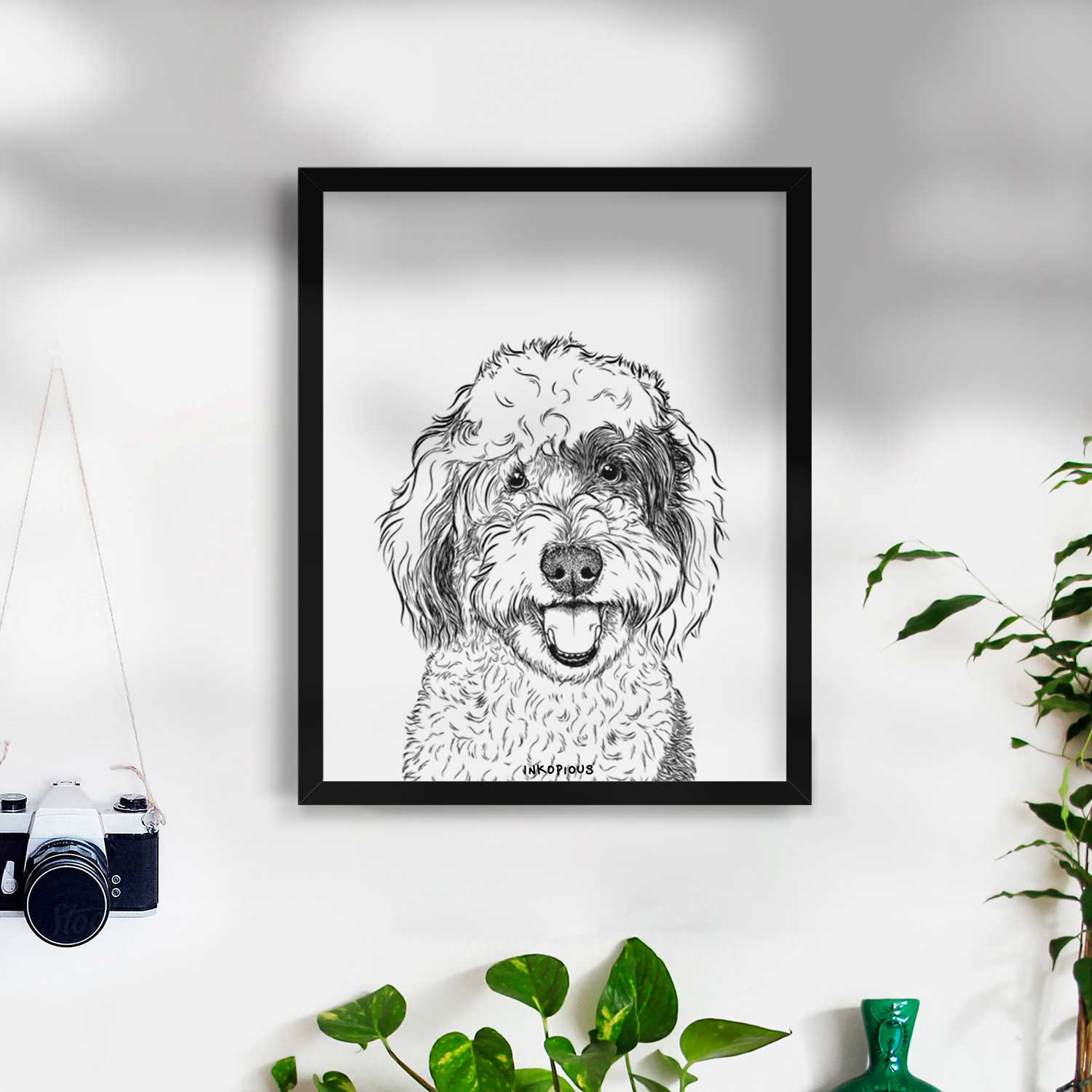 Sherlock the Sheepadoodle Art Print