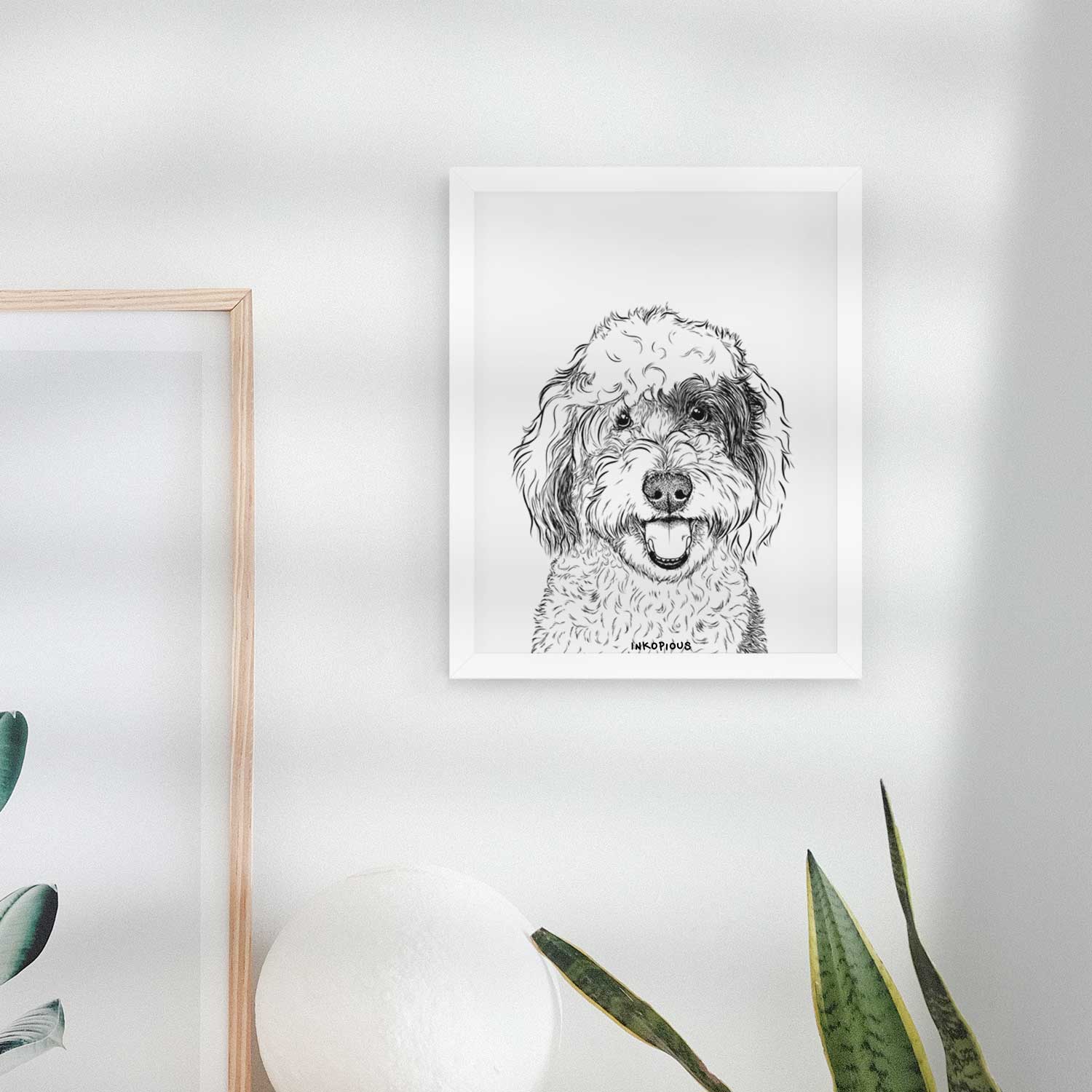 Sherlock the Sheepadoodle Art Print