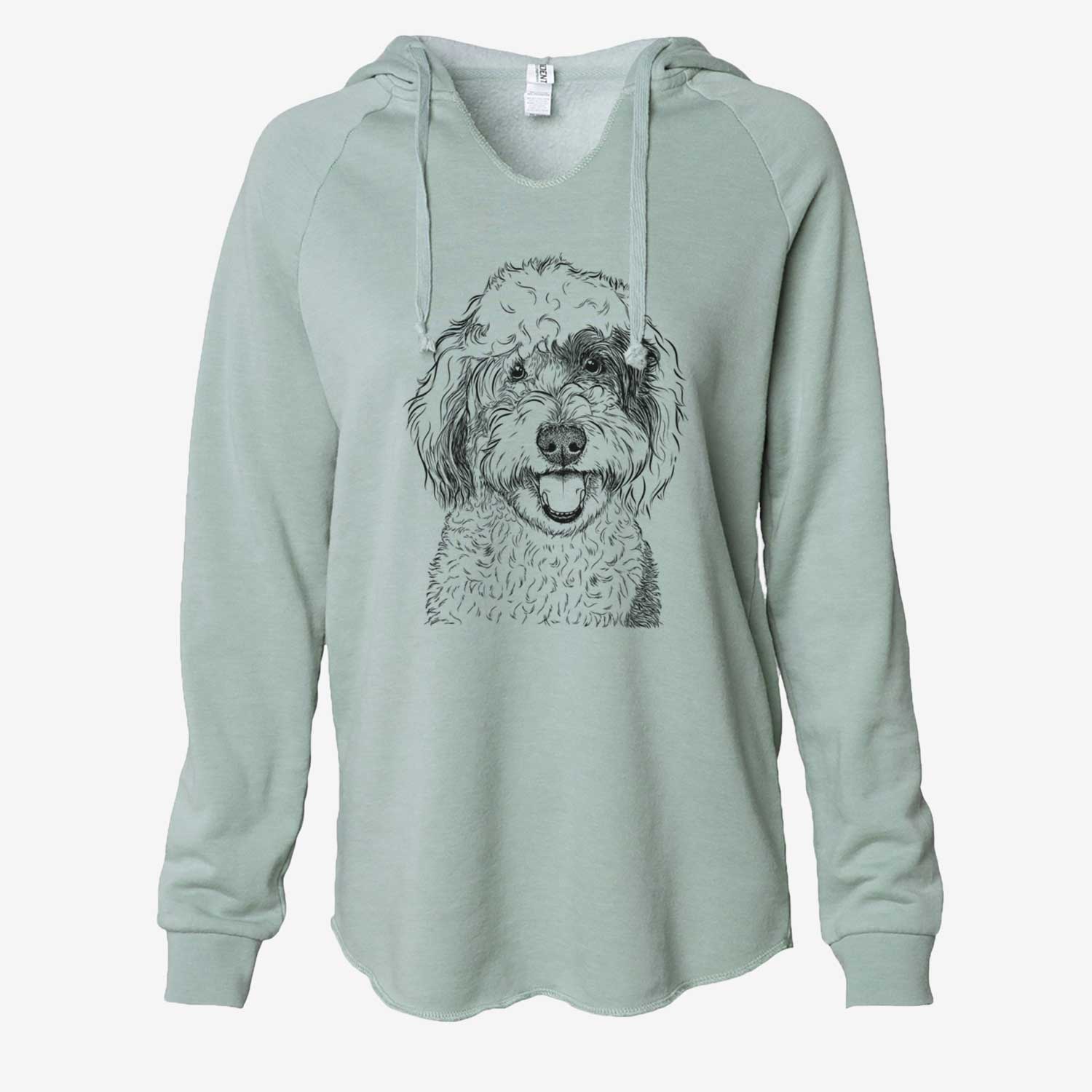 Sherlock the Sheepadoodle - Cali Wave Hooded Sweatshirt