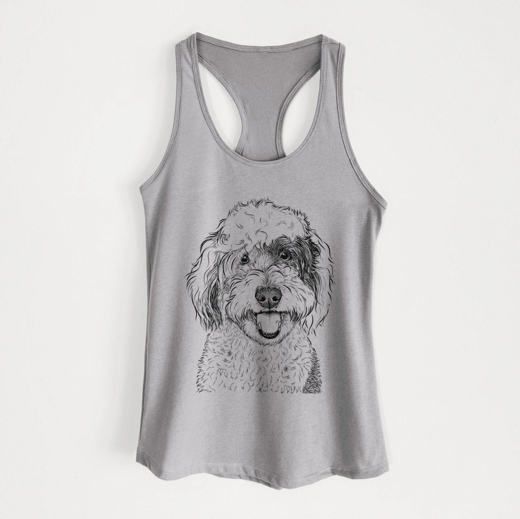 Sherlock the Sheepadoodle - Women's Racerback Tanktop