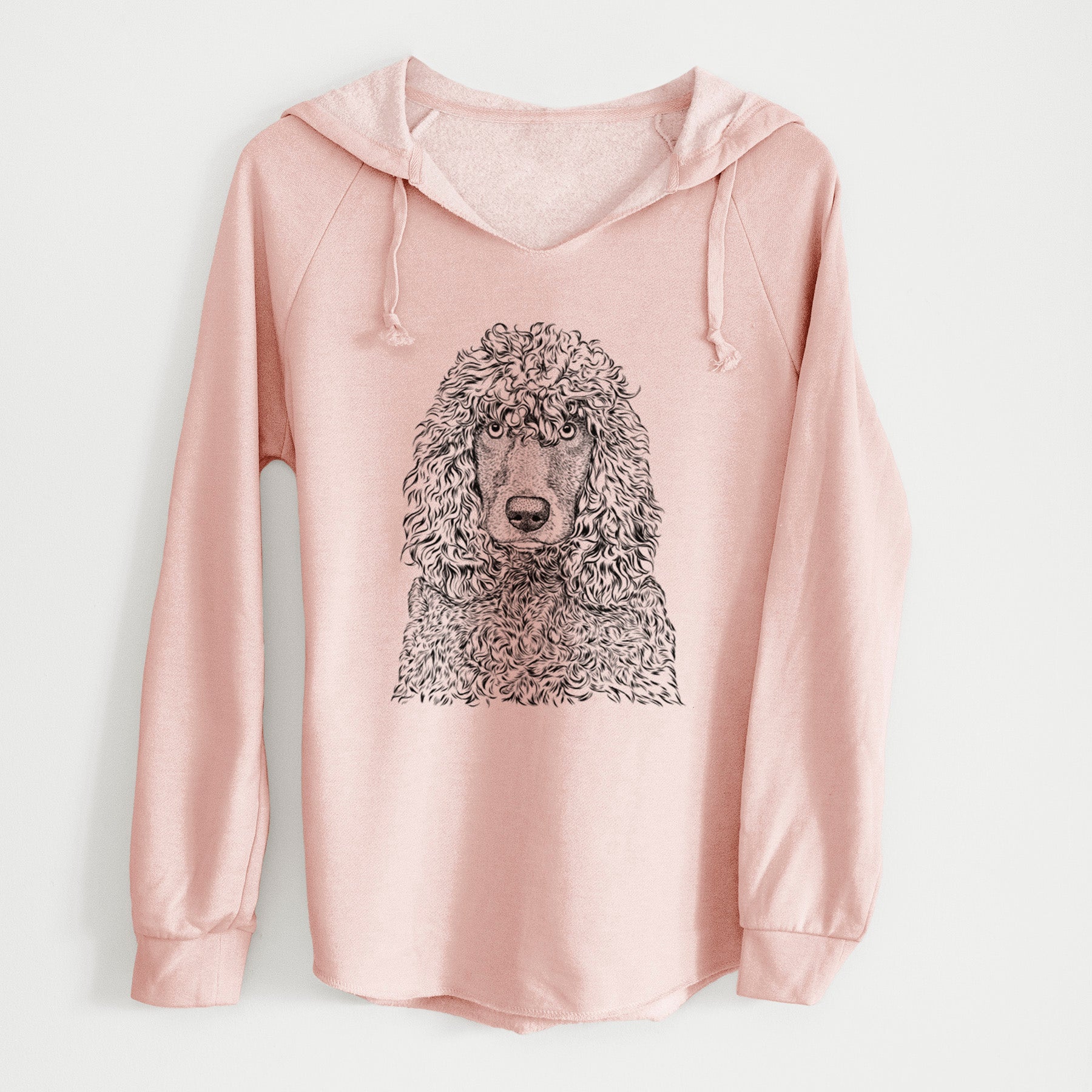 Bare Shilo the Irish Water Spaniel - Cali Wave Hooded Sweatshirt