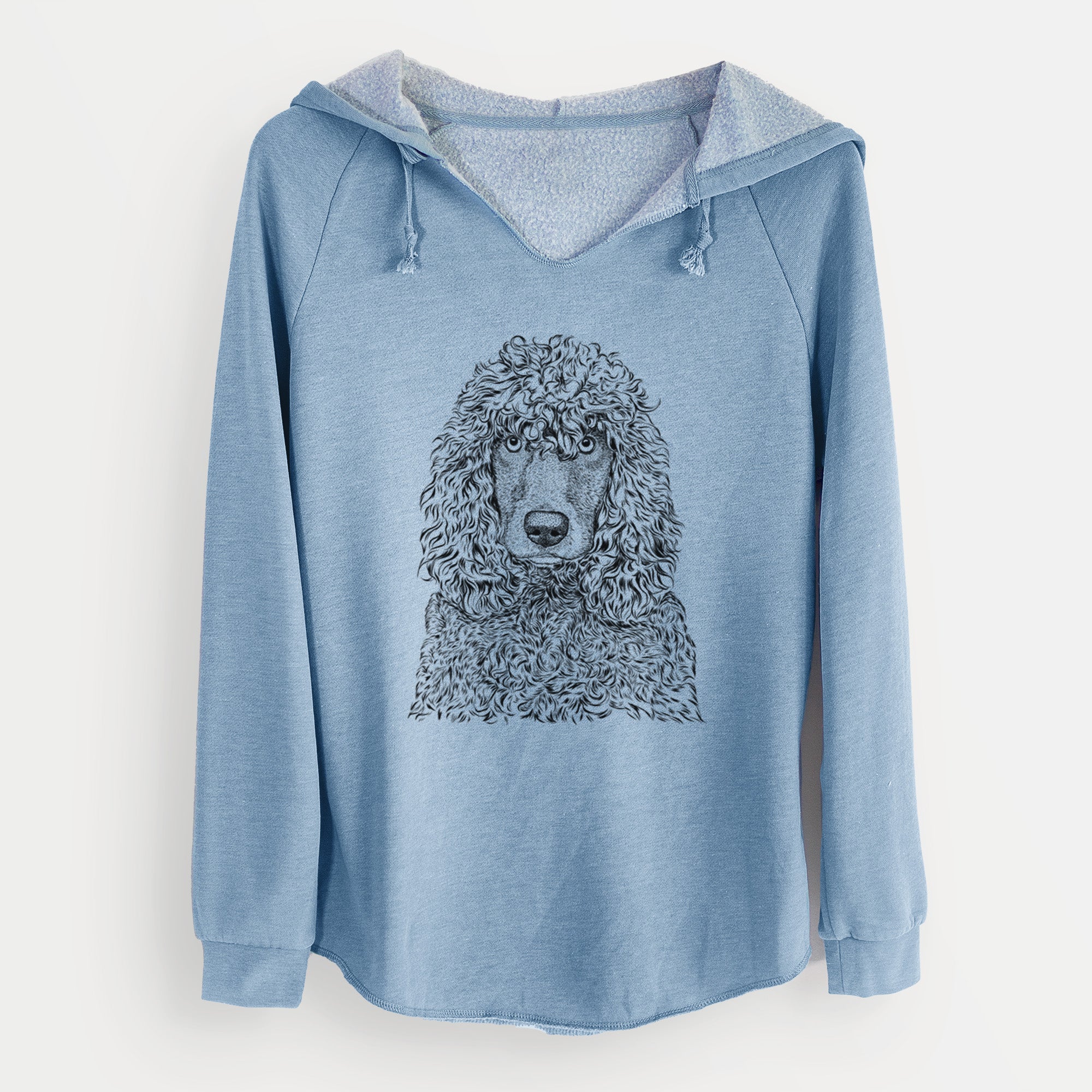 Bare Shilo the Irish Water Spaniel - Cali Wave Hooded Sweatshirt