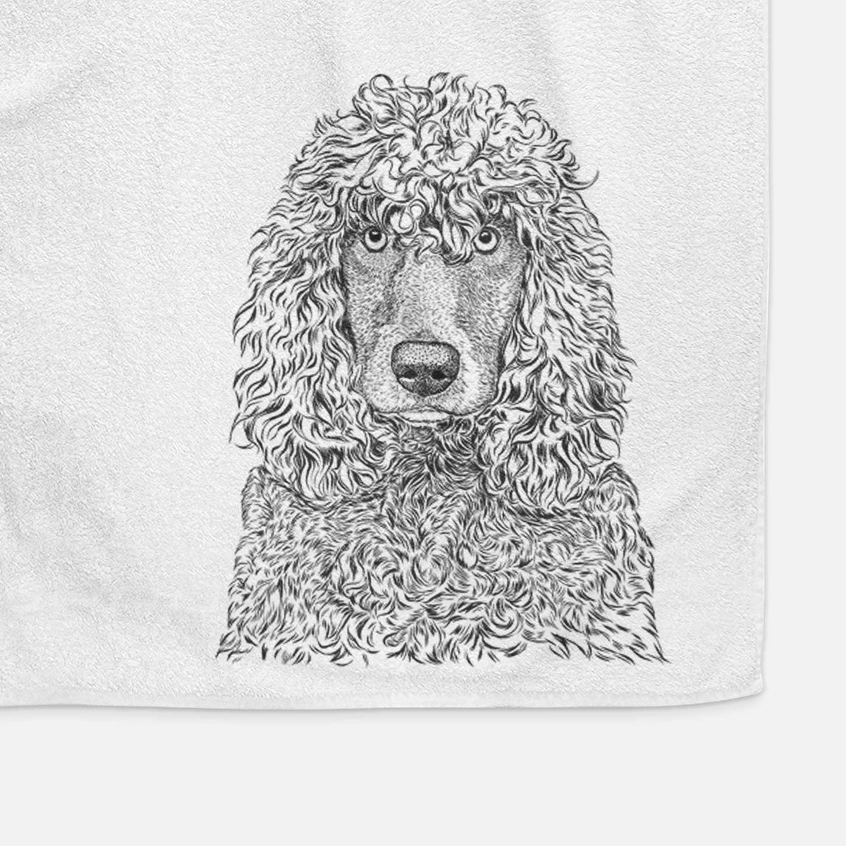 Shilo the Irish Water Spaniel Decorative Hand Towel
