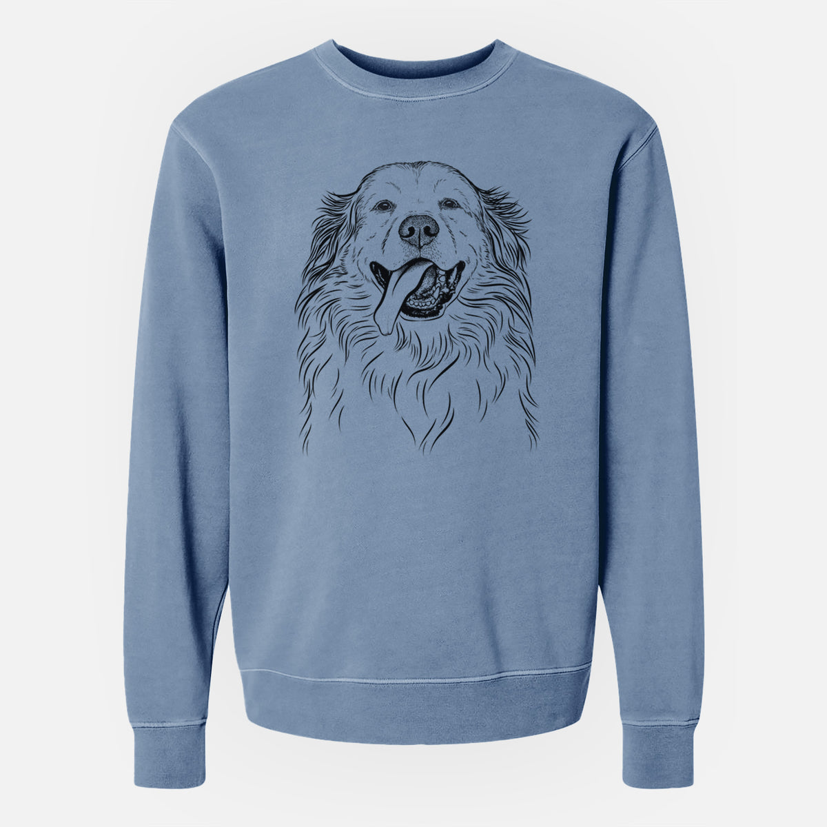 Bare Shooter the Golden Retriever - Unisex Pigment Dyed Crew Sweatshirt