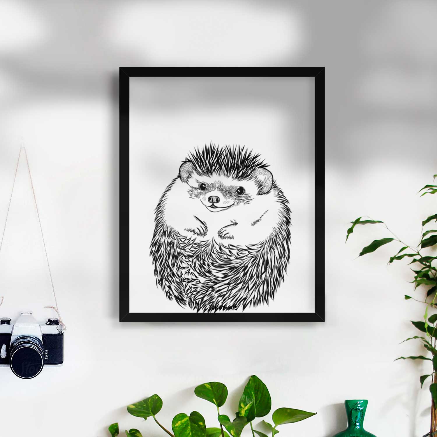 Sid the Hedgehog Art Print