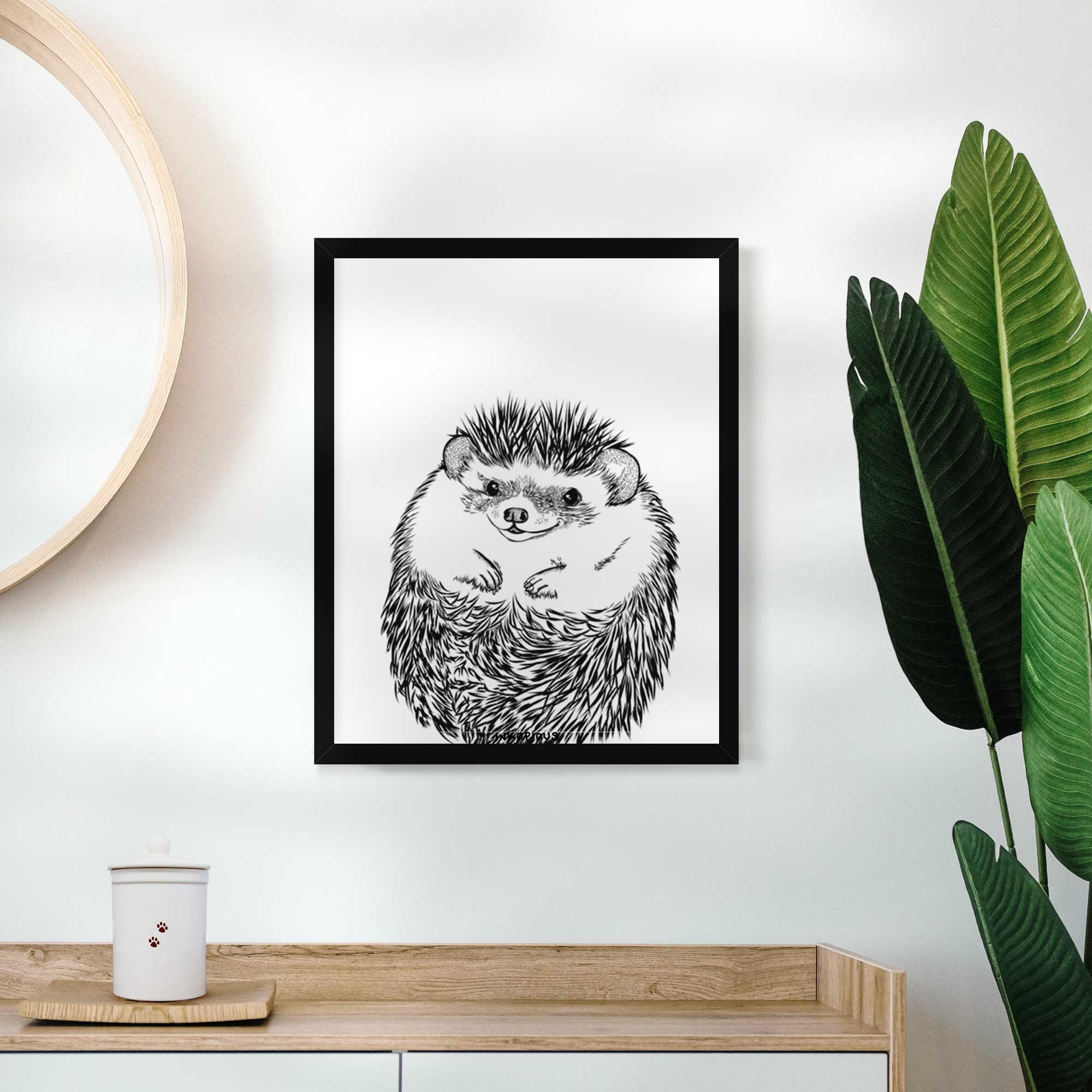 Sid the Hedgehog Art Print