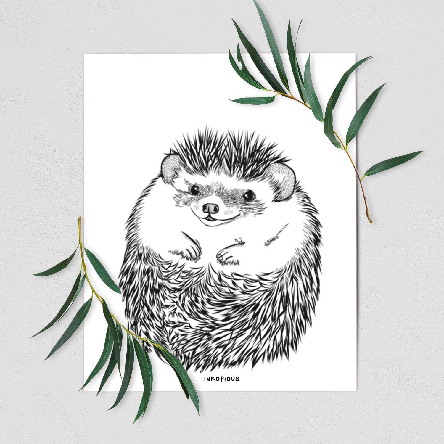 Sid the Hedgehog Art Print