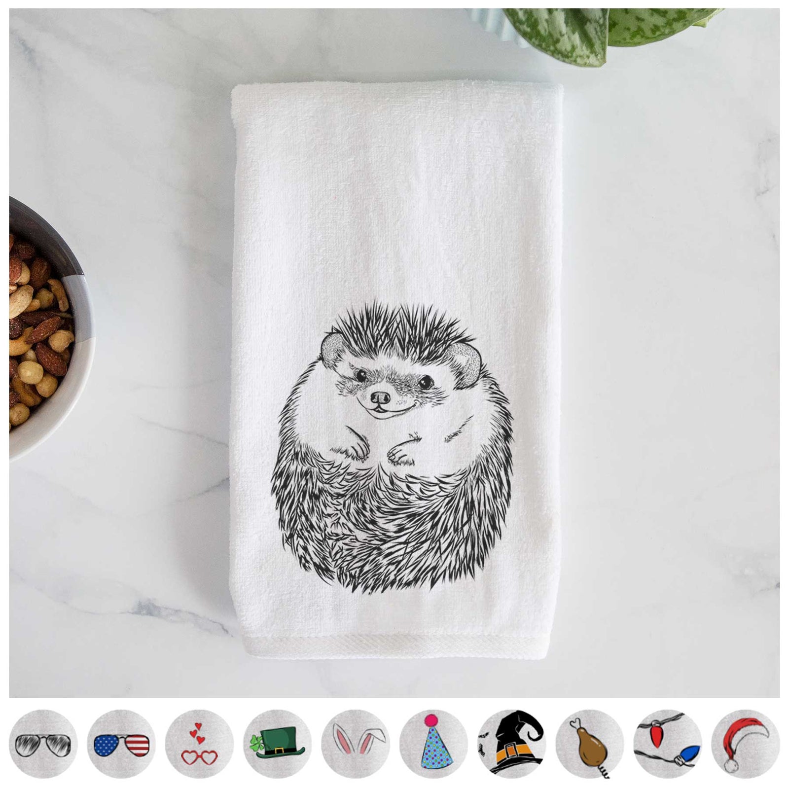 Sid the Hedgehog Decorative Hand Towel