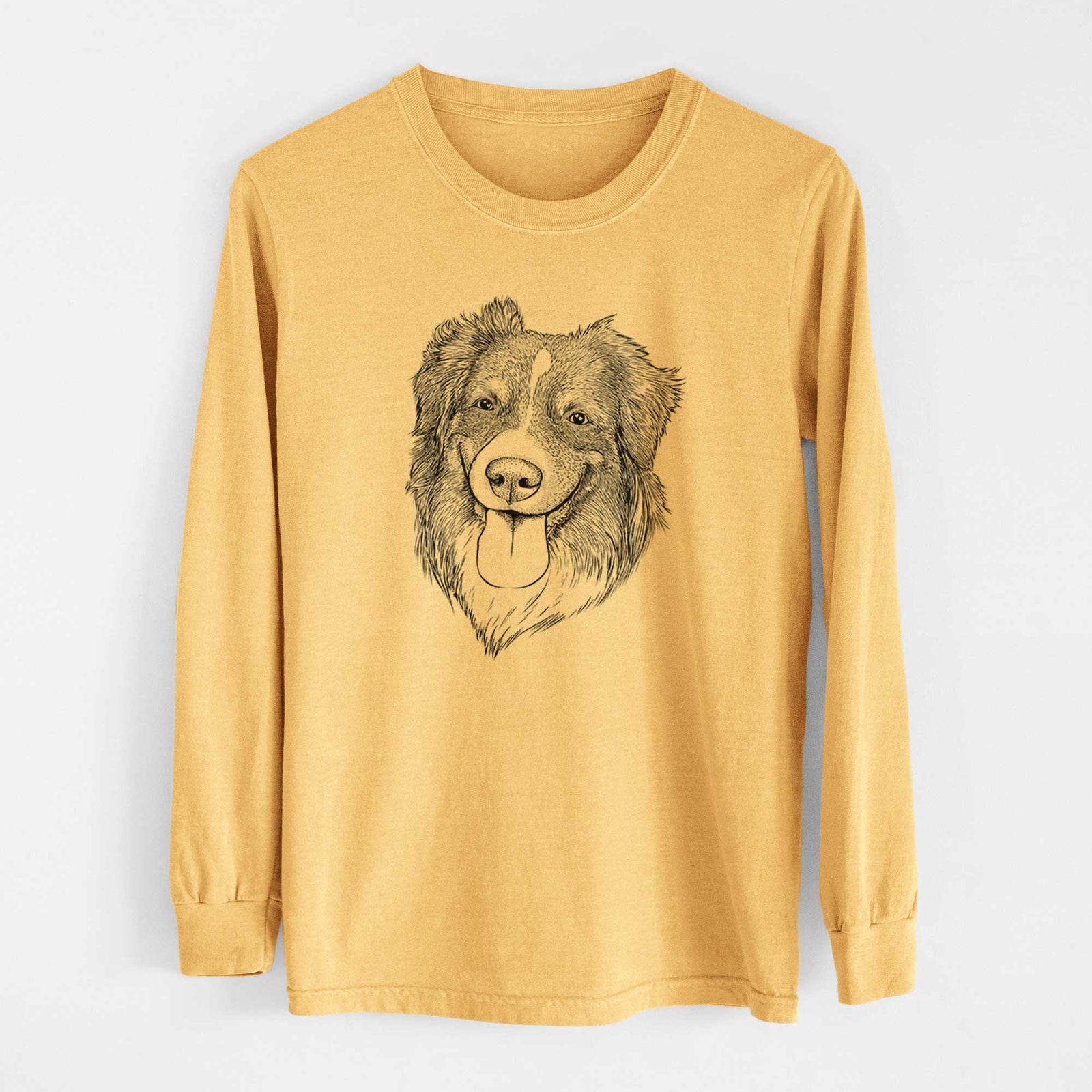 Bare Siena the Australian Shepherd - Heavyweight 100% Cotton Long Sleeve