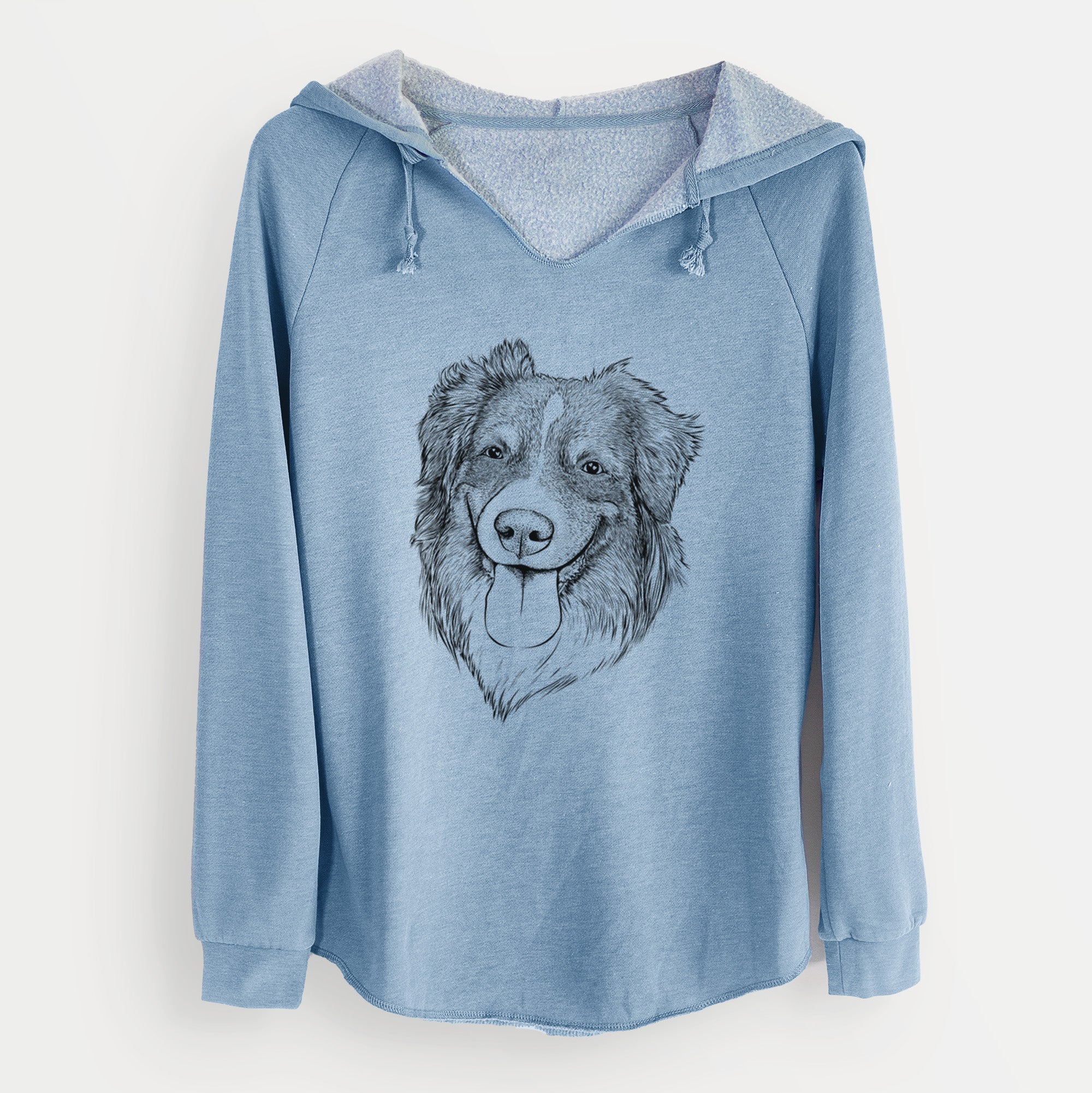 Bare Siena the Australian Shepherd - Cali Wave Hooded Sweatshirt