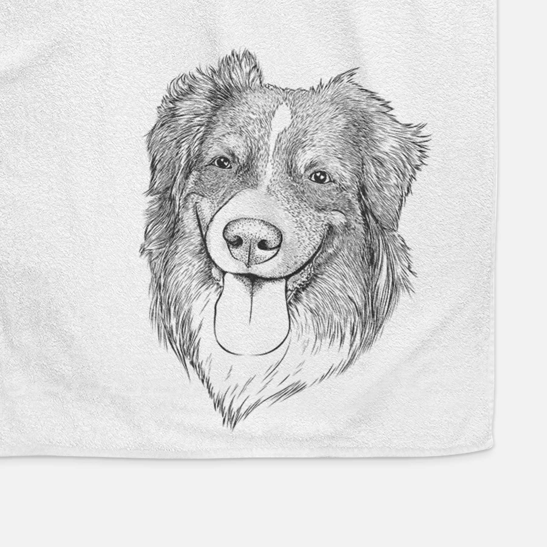 Siena the Australian Shepherd Decorative Hand Towel