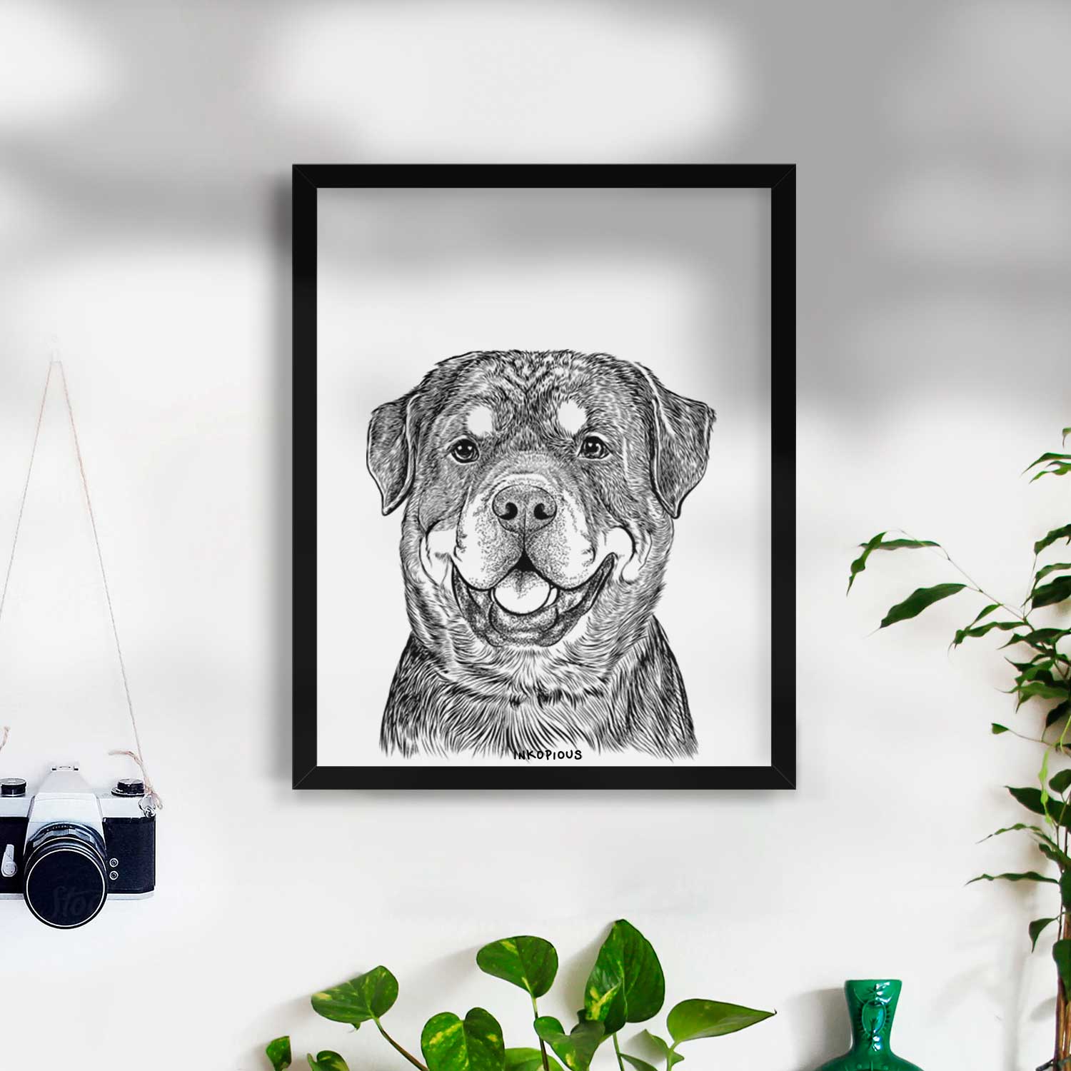 Sig the Rottweiler Art Print