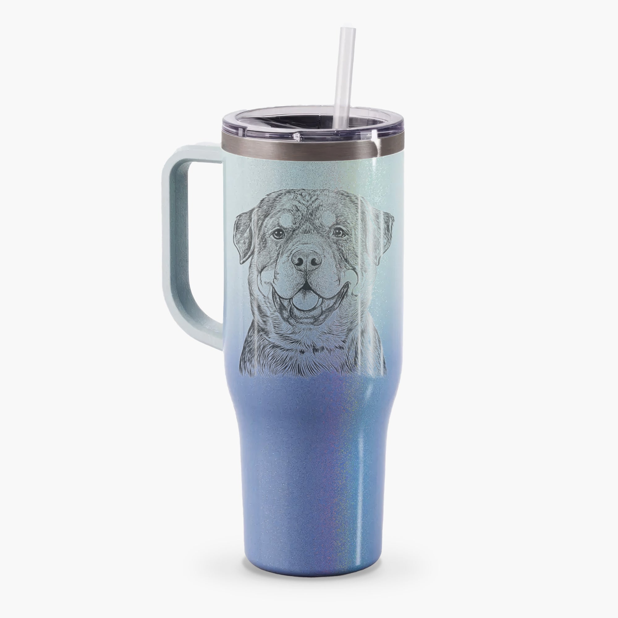 Sig the Rottweiler - 40oz Tumbler with Handle