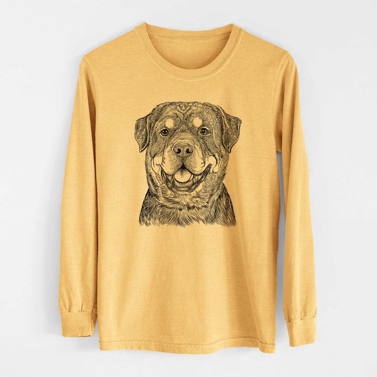 Bare Sig the Rottweiler - Heavyweight 100% Cotton Long Sleeve