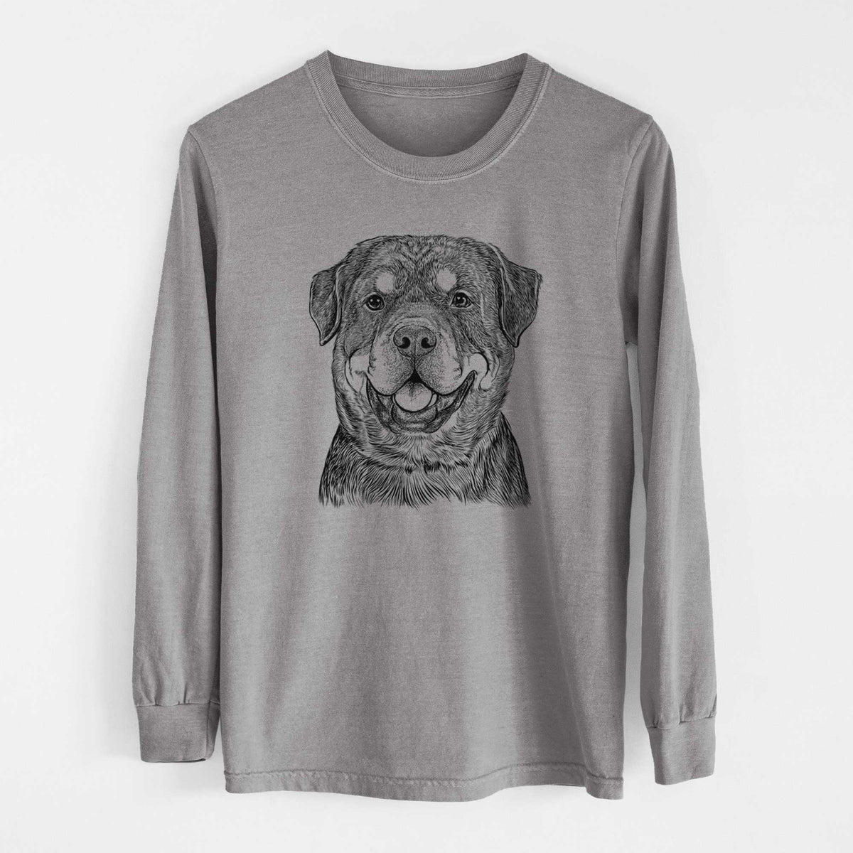 Bare Sig the Rottweiler - Heavyweight 100% Cotton Long Sleeve
