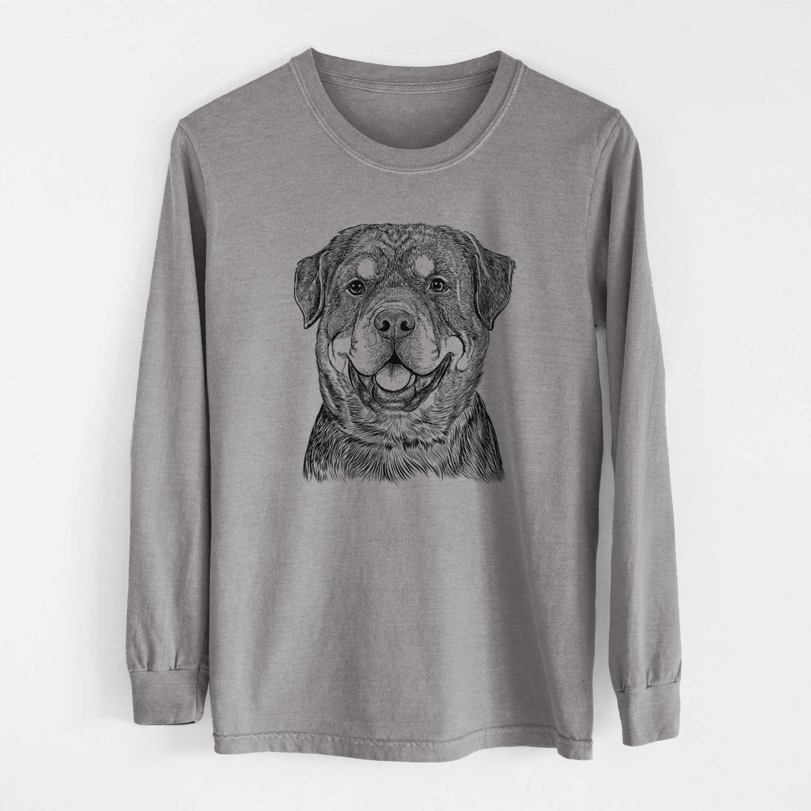 Bare Sig the Rottweiler - Heavyweight 100% Cotton Long Sleeve