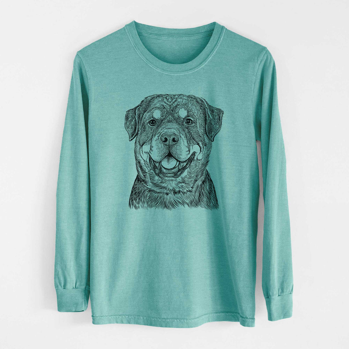Bare Sig the Rottweiler - Heavyweight 100% Cotton Long Sleeve