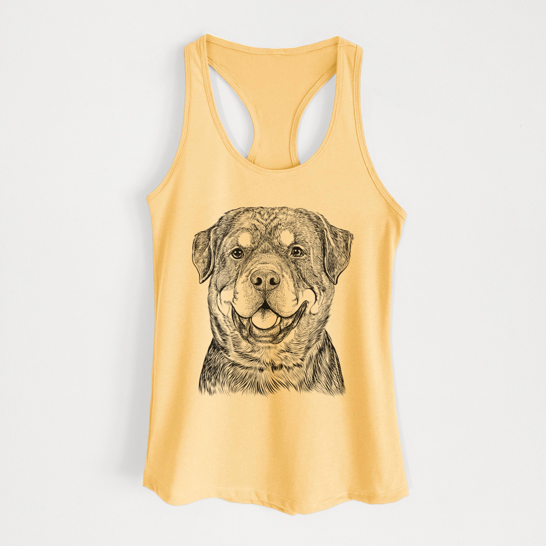 Sig the Rottweiler - Women's Racerback Tanktop