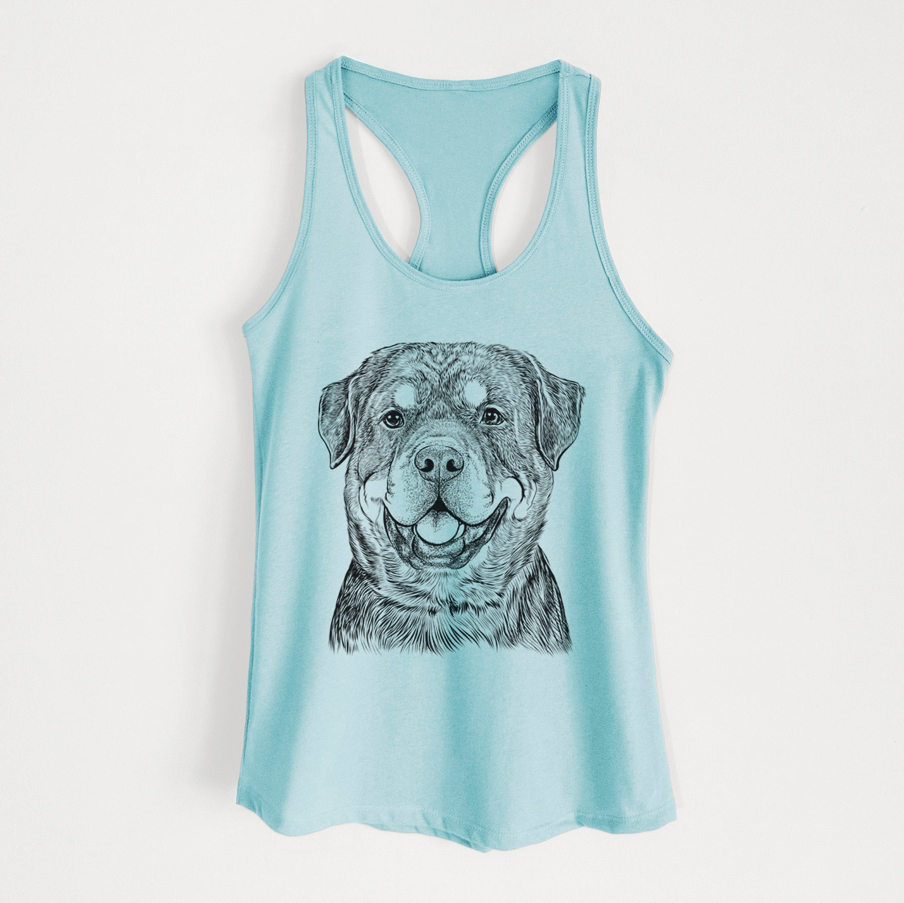 Sig the Rottweiler - Women's Racerback Tanktop