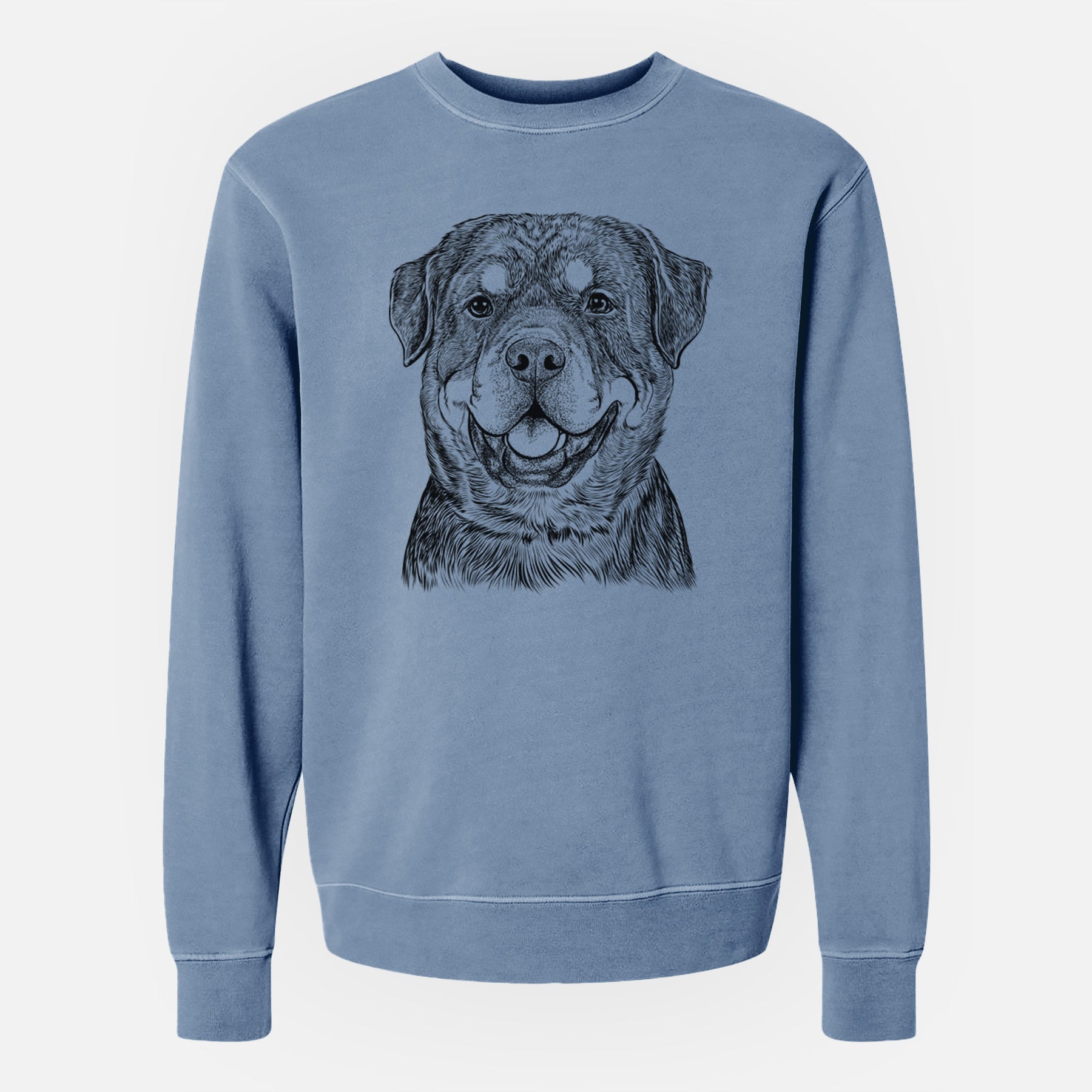 Bare Sig the Rottweiler - Unisex Pigment Dyed Crew Sweatshirt