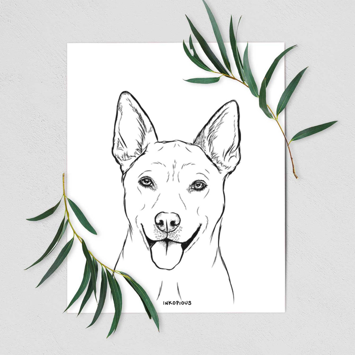 Silly Lilly the Mixed Breed Art Print