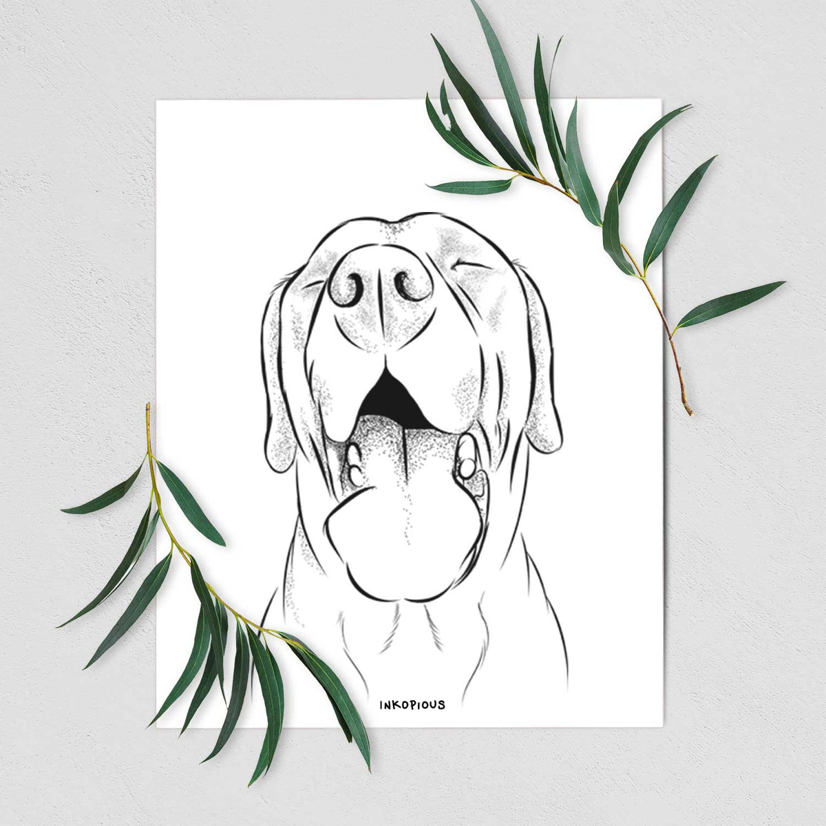 Silly Lilly the Labrador Retriever Art Print