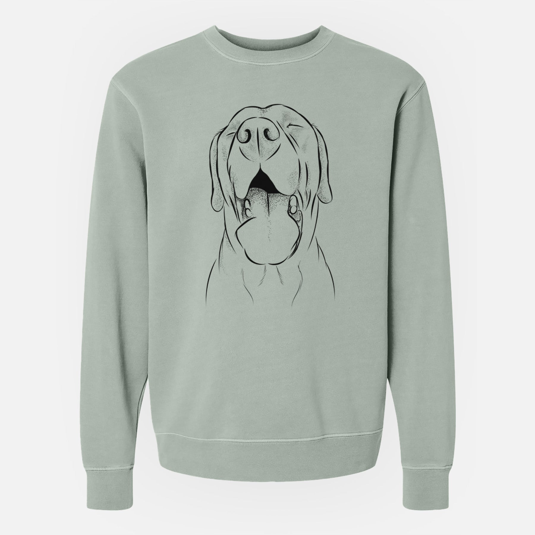 Bare Silly Lilly the Labrador Retriever - Unisex Pigment Dyed Crew Sweatshirt