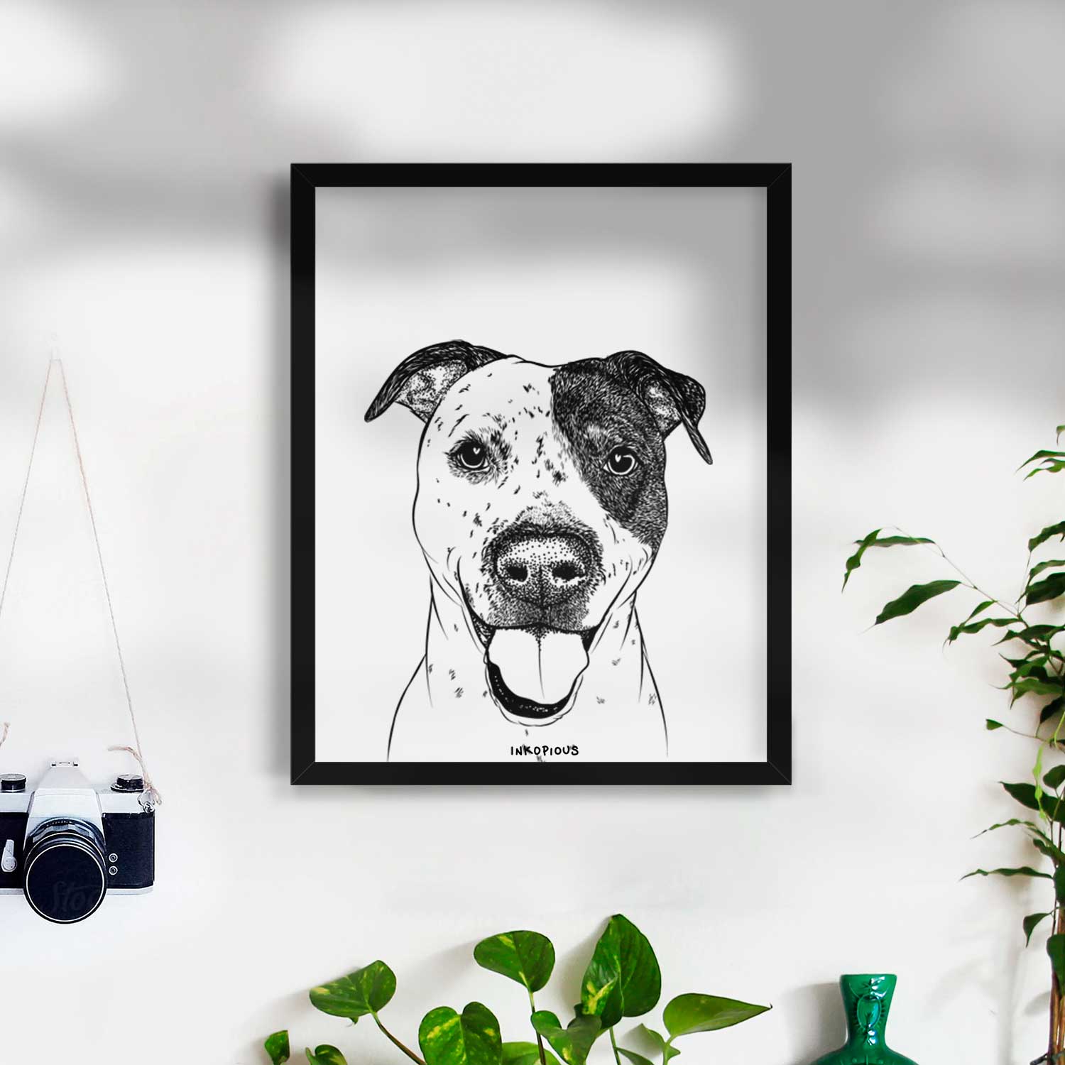 Simon the Mixed Breed Art Print