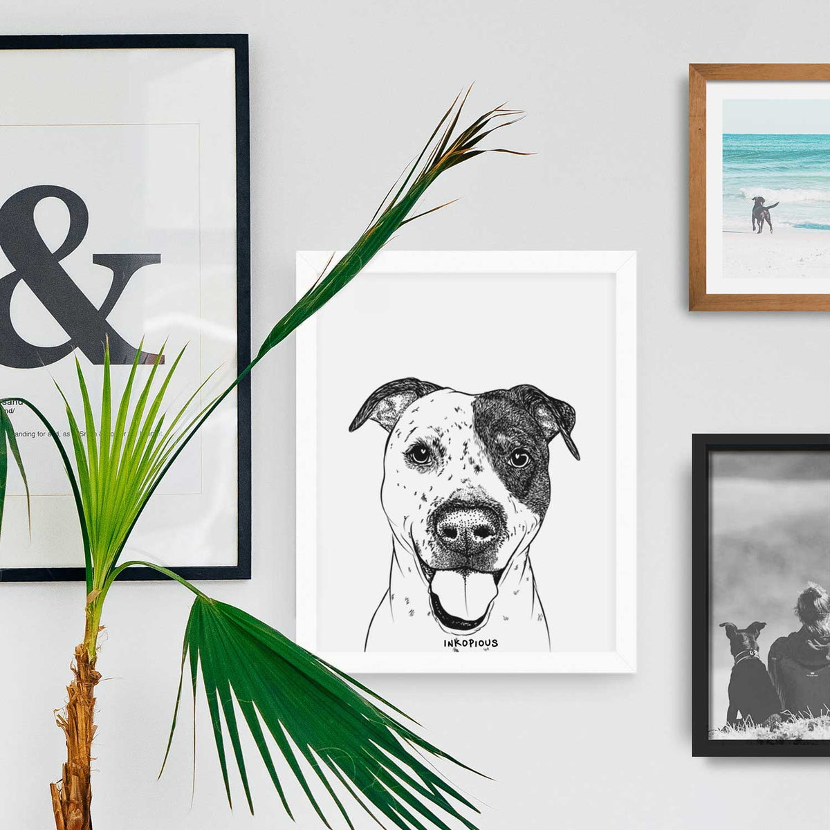 Simon the Mixed Breed Art Print