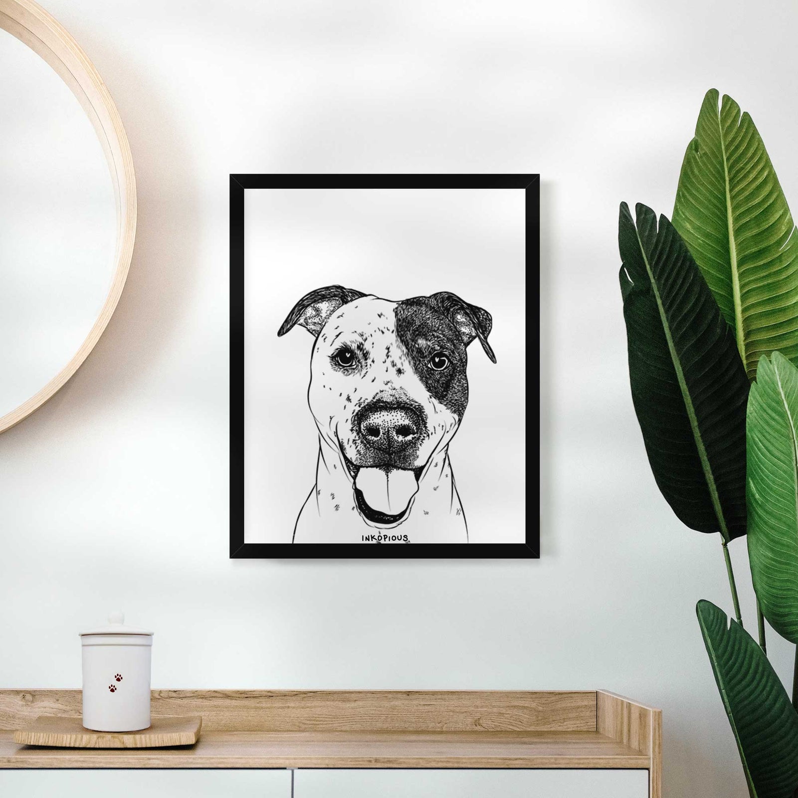 Simon the Mixed Breed Art Print