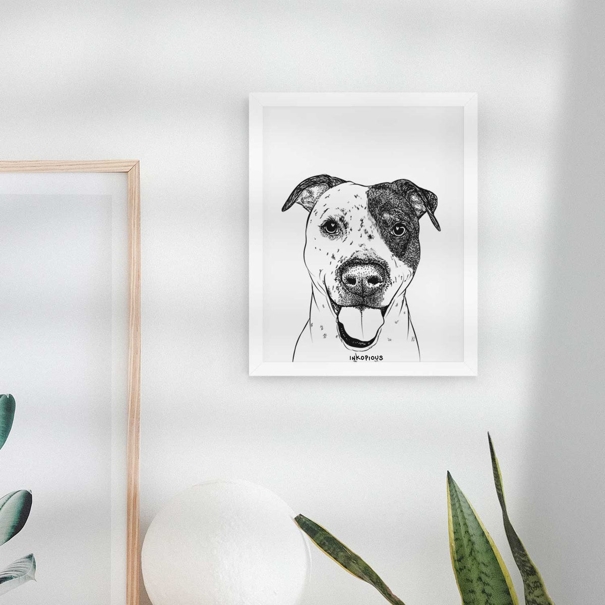 Simon the Mixed Breed Art Print
