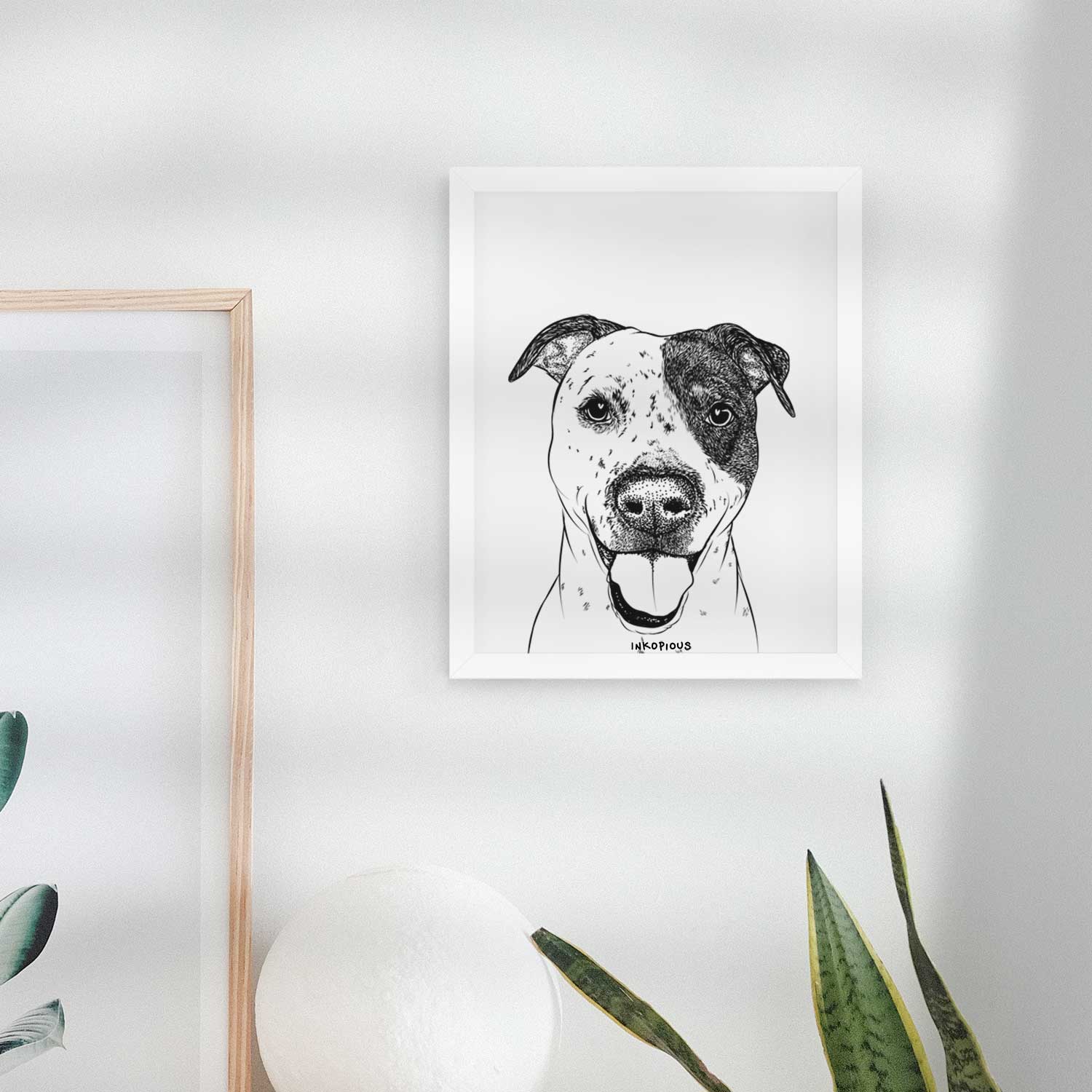 Simon the Mixed Breed Art Print