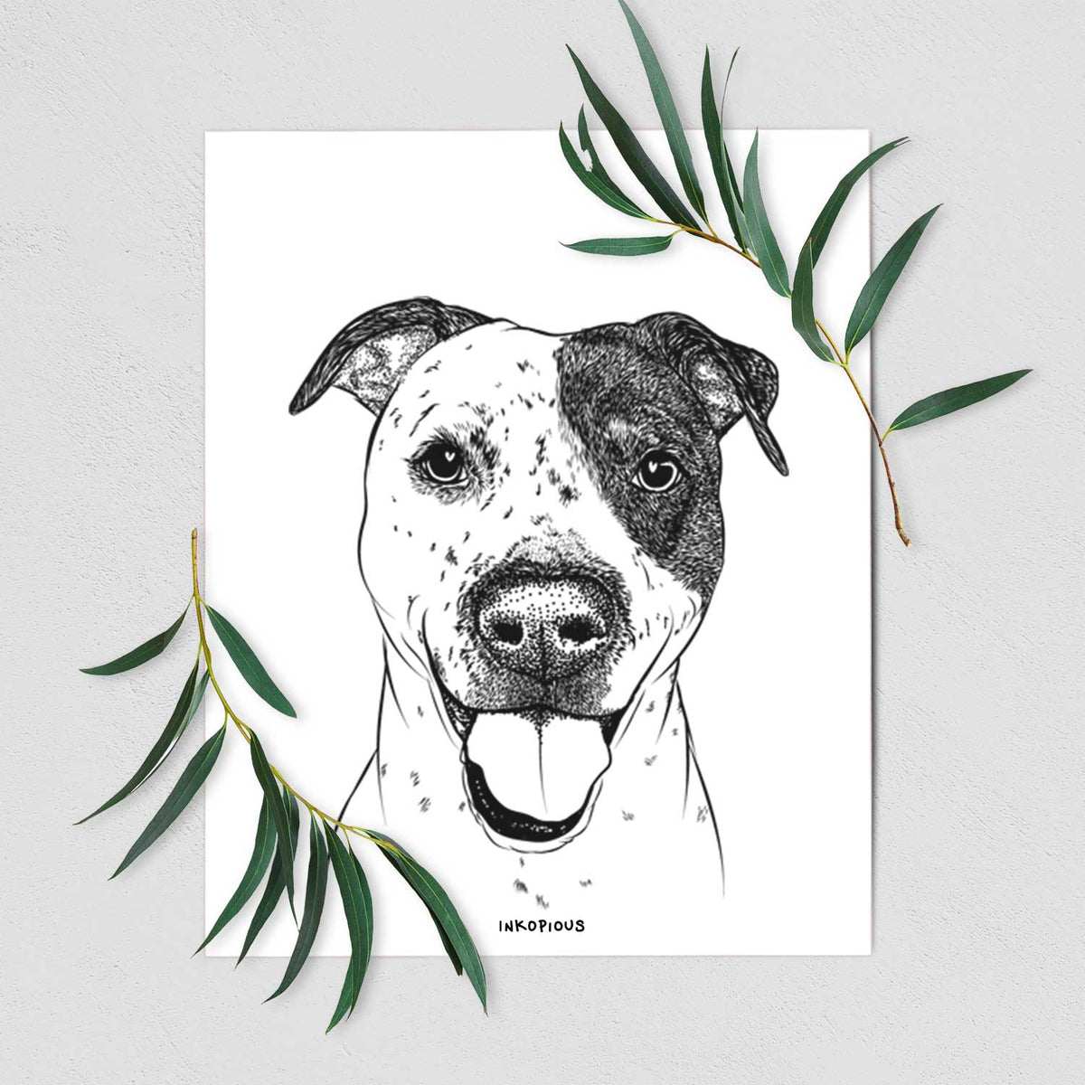 Simon the Mixed Breed Art Print
