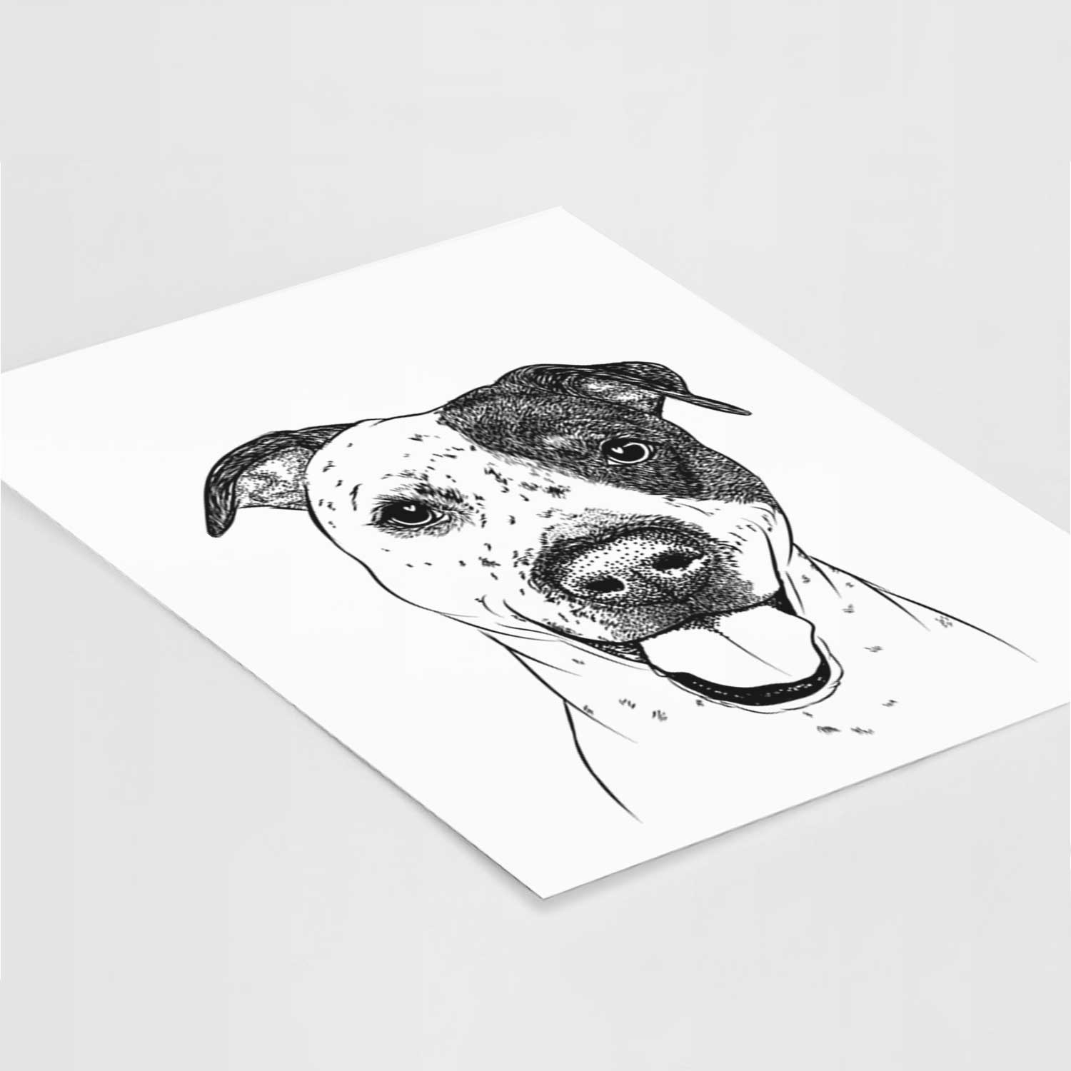 Simon the Mixed Breed Art Print