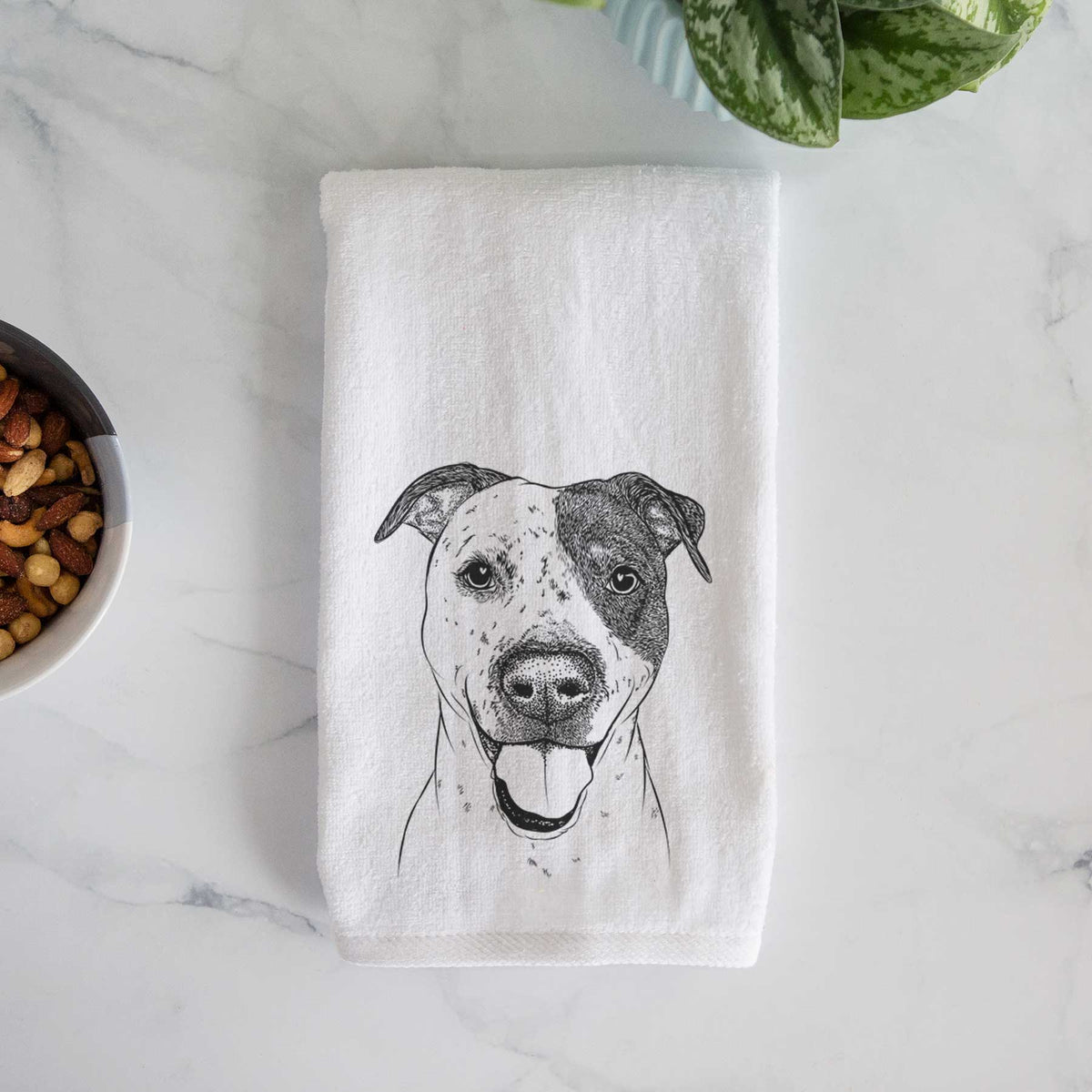 Simon the Mixed Breed Decorative Hand Towel
