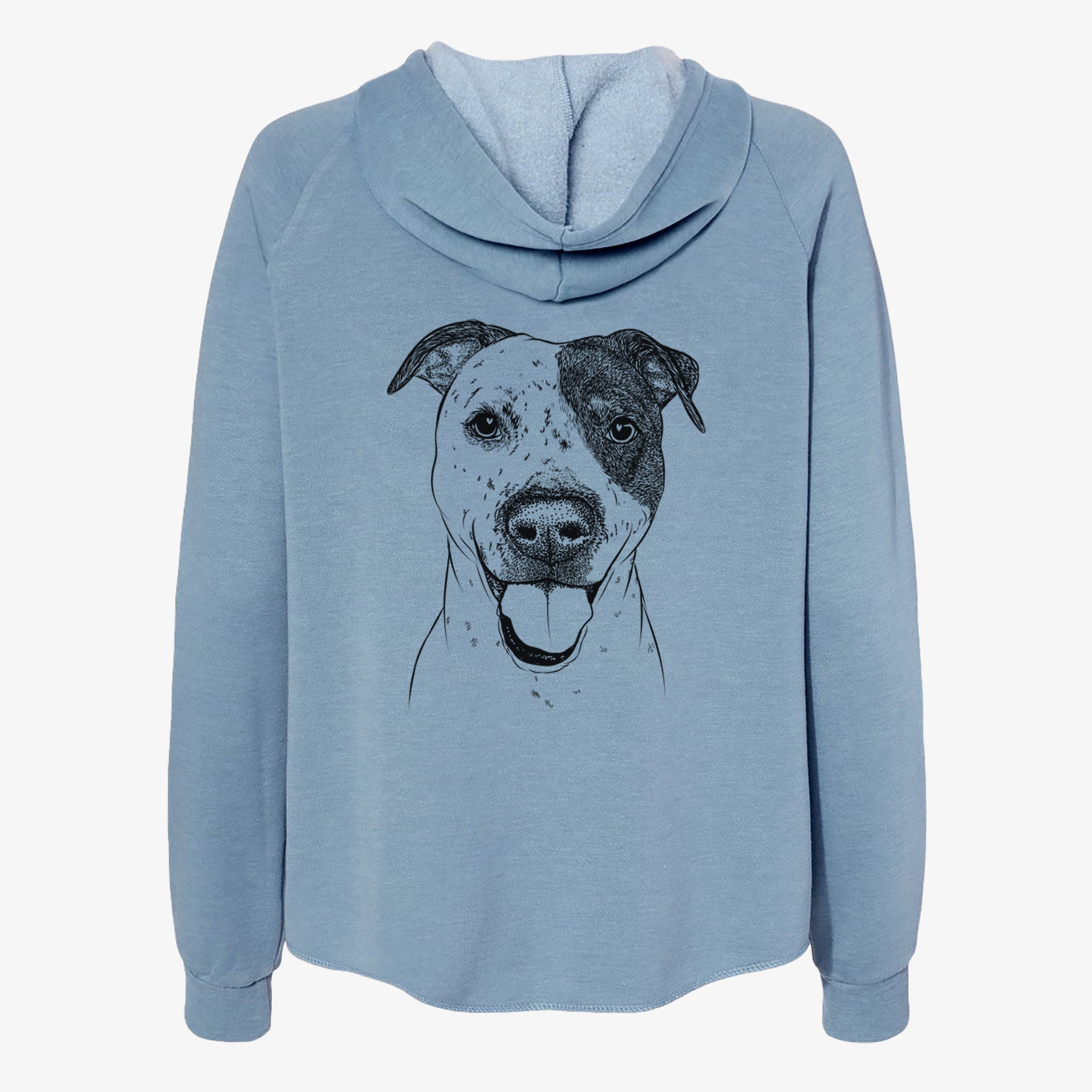 Simon the Mixed Breed - Women's Cali Wave Zip-Up Sweatshirt