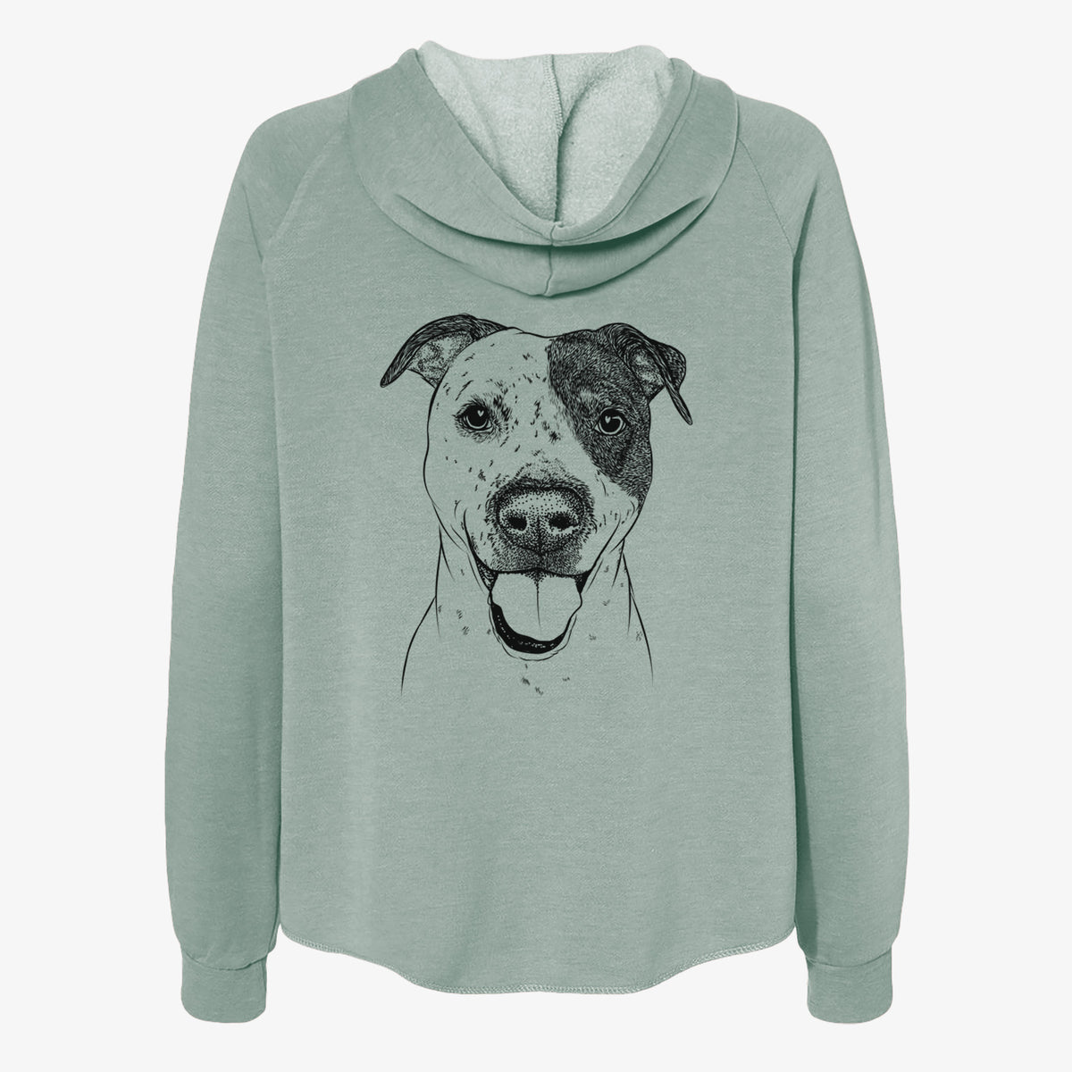Simon the Mixed Breed - Women's Cali Wave Zip-Up Sweatshirt