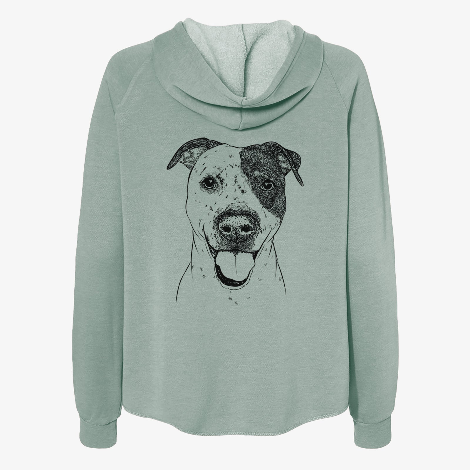 Simon the Mixed Breed - Women's Cali Wave Zip-Up Sweatshirt