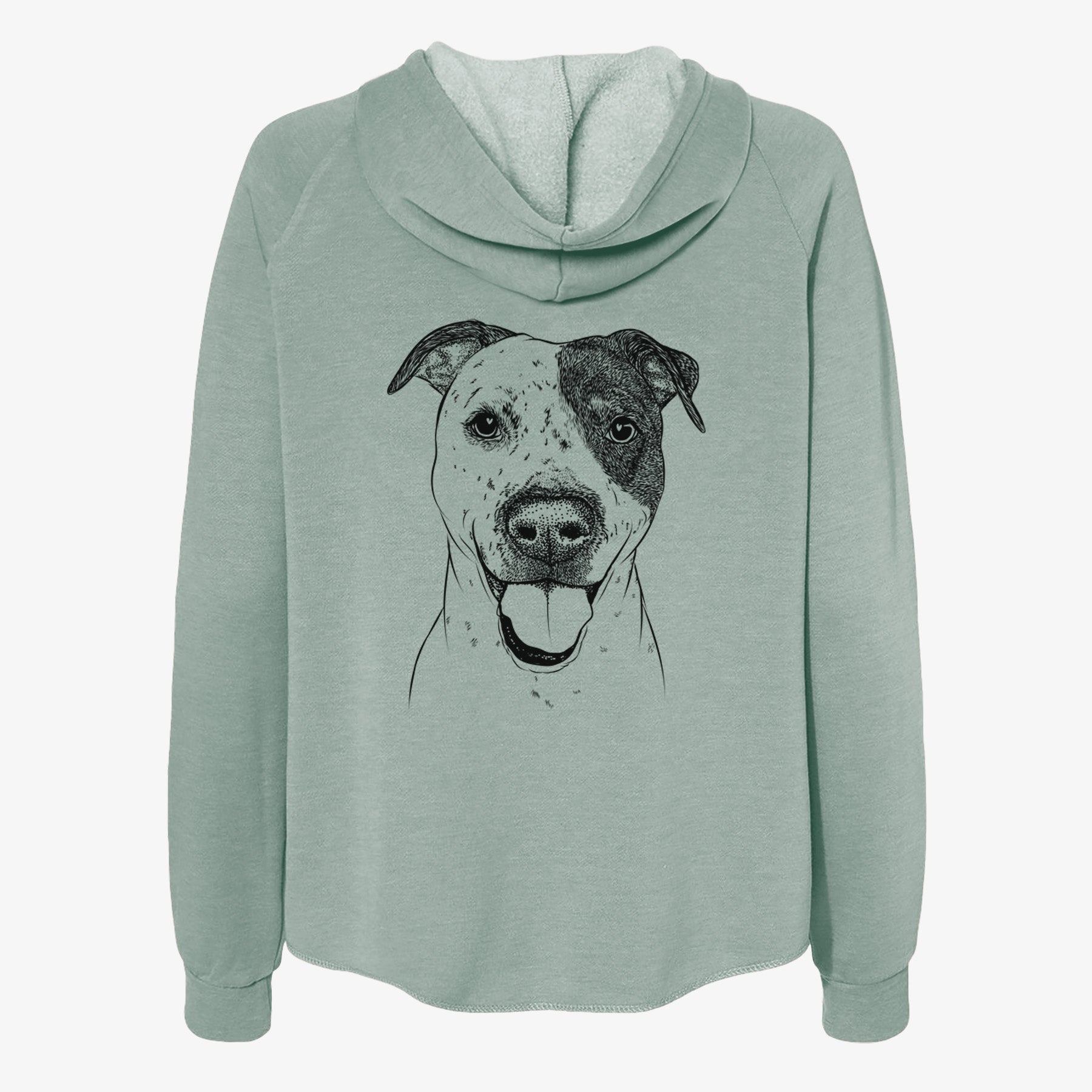 Simon the Mixed Breed - Women's Cali Wave Zip-Up Sweatshirt
