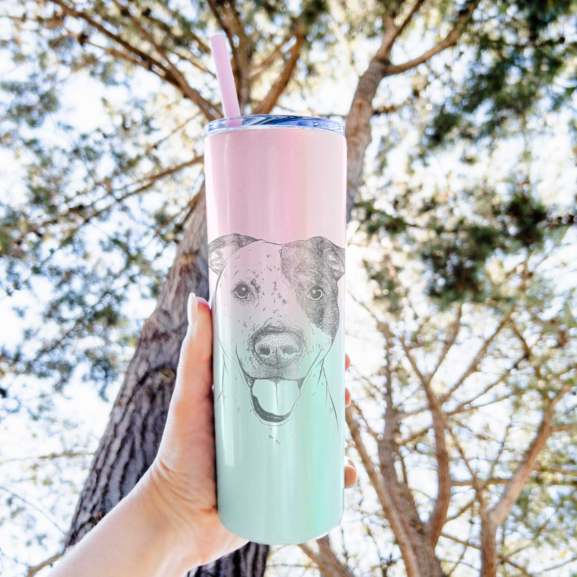 Simon the Mixed Breed - 20oz Skinny Tumbler