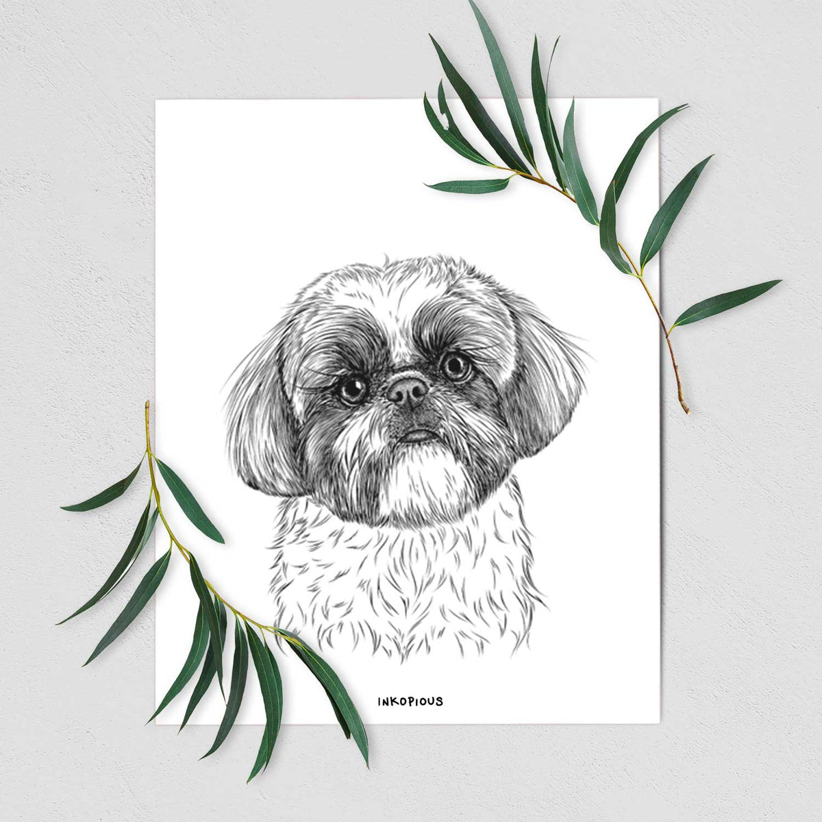 Simon the Shih Tzu Art Print