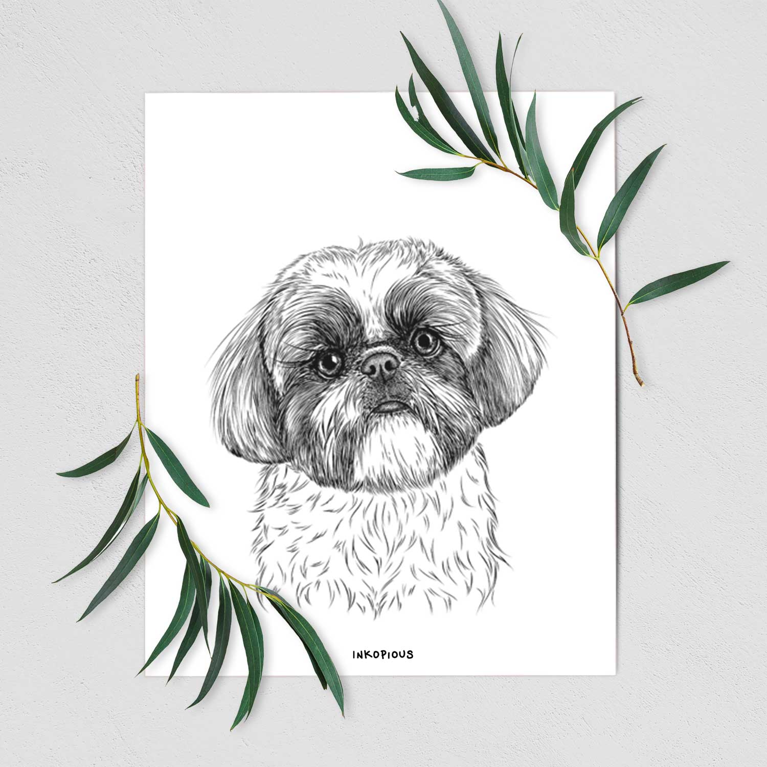 Simon the Shih Tzu Art Print