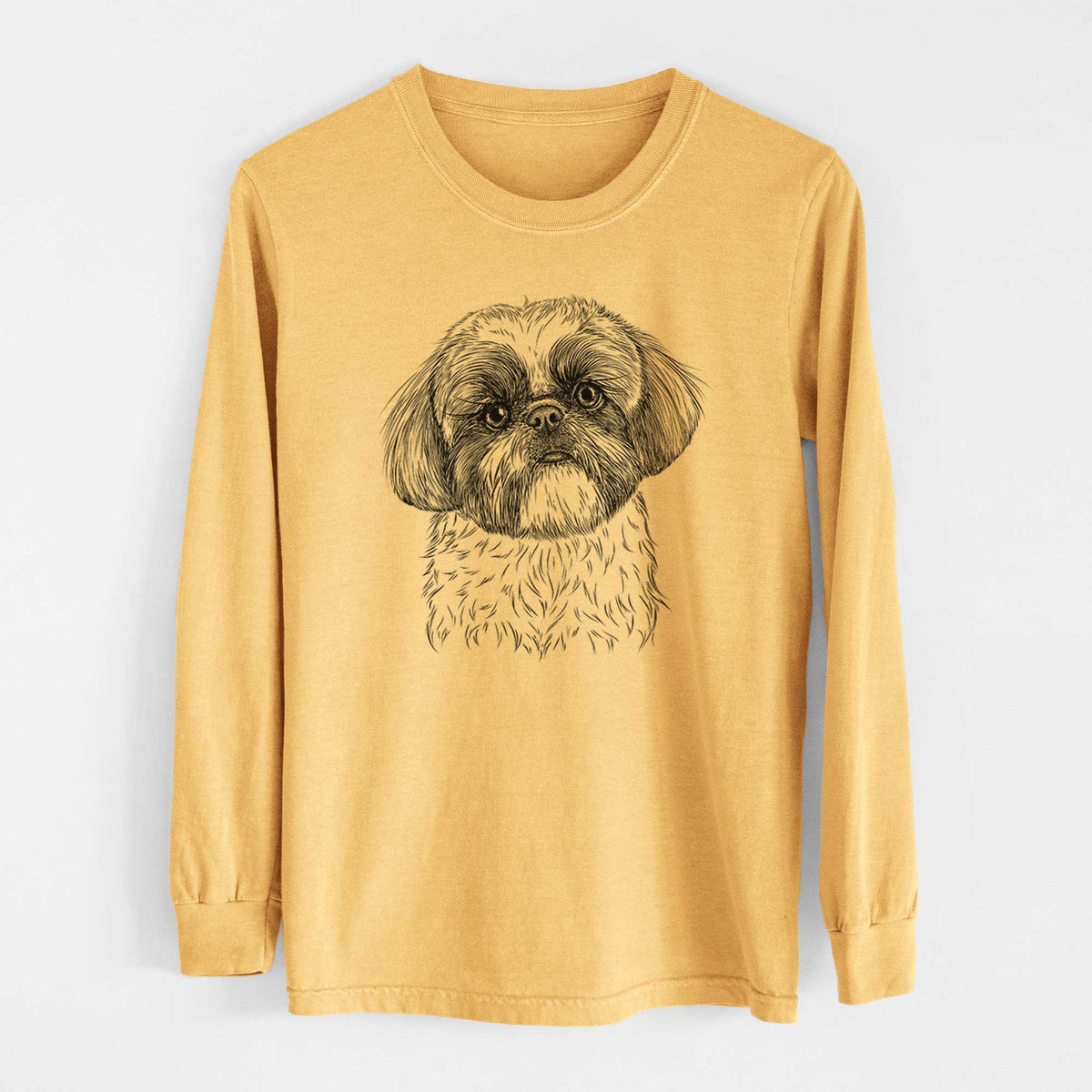 Bare Simon the Shih Tzu - Heavyweight 100% Cotton Long Sleeve