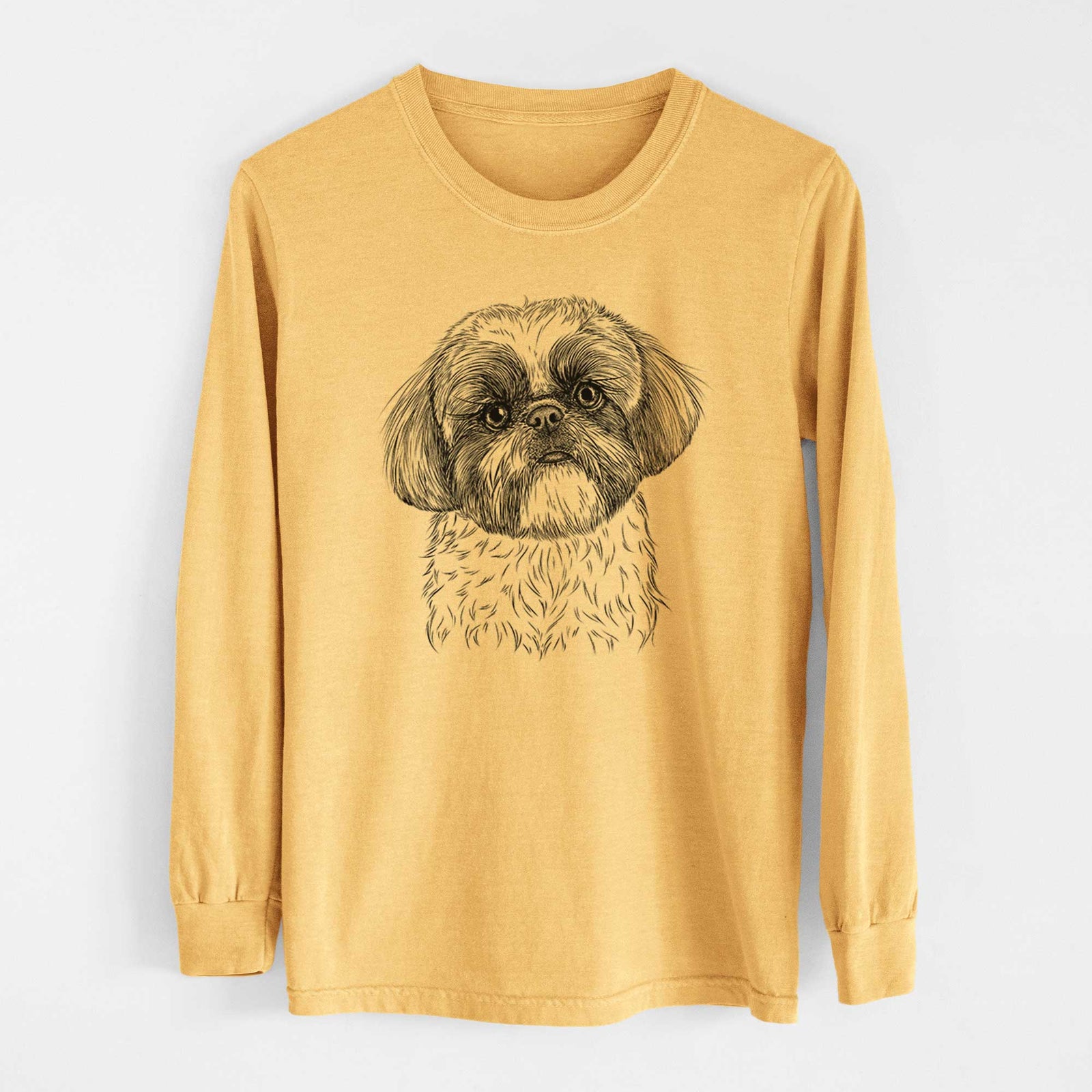 Bare Simon the Shih Tzu - Heavyweight 100% Cotton Long Sleeve