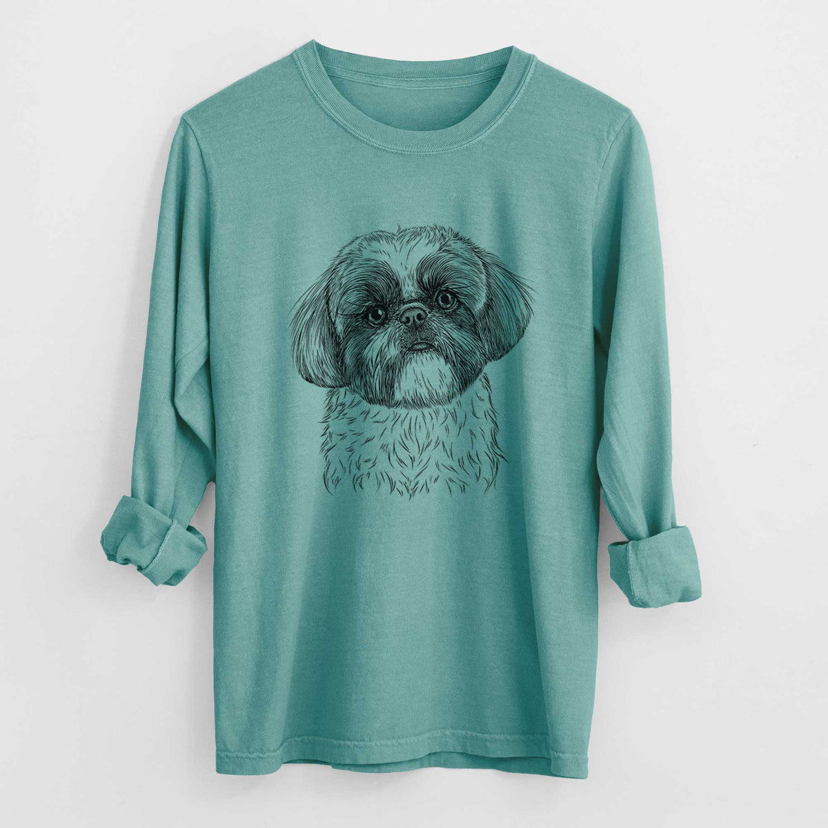 Bare Simon the Shih Tzu - Heavyweight 100% Cotton Long Sleeve