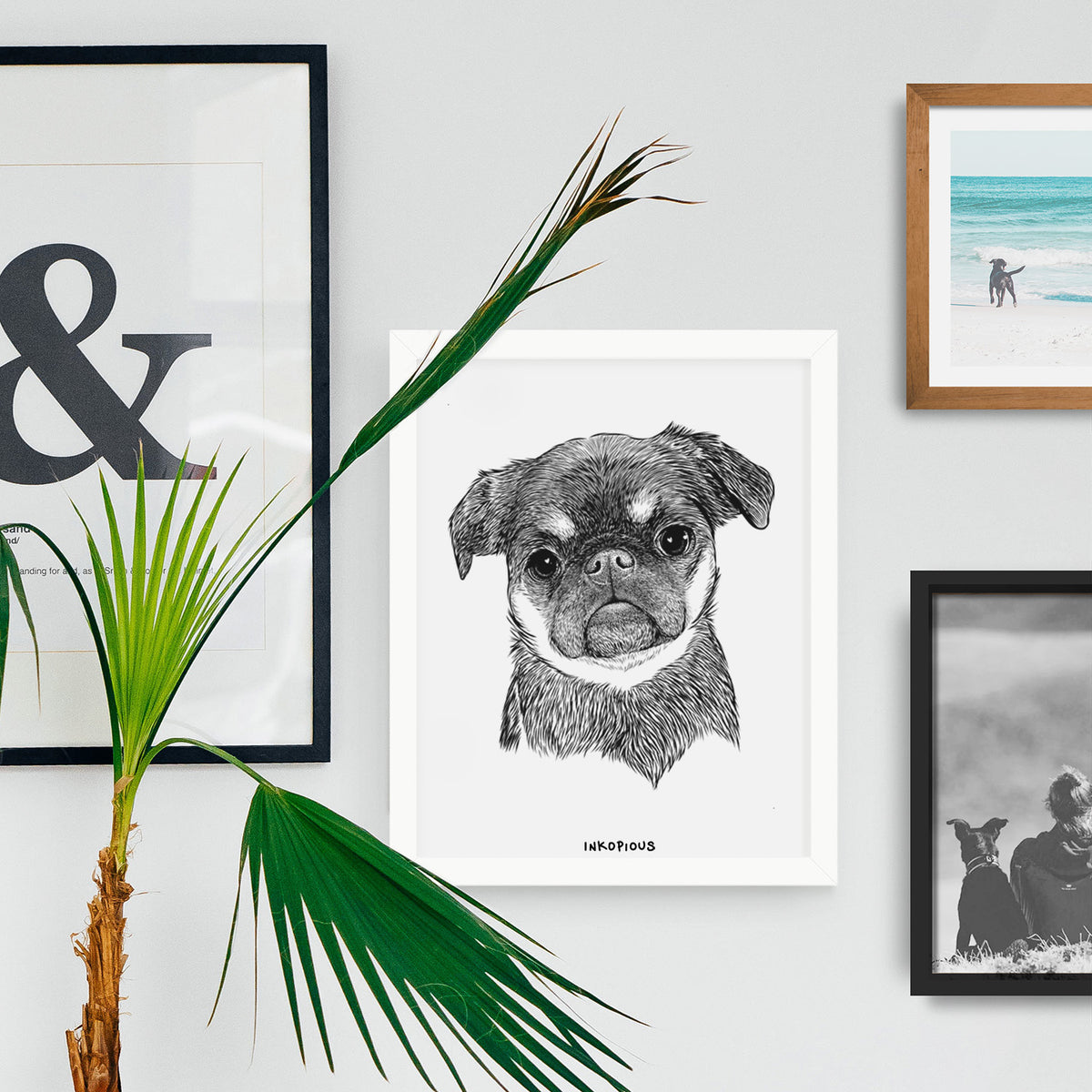 Simone the Brussels Griffon Art Print