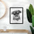 Simone the Brussels Griffon Art Print